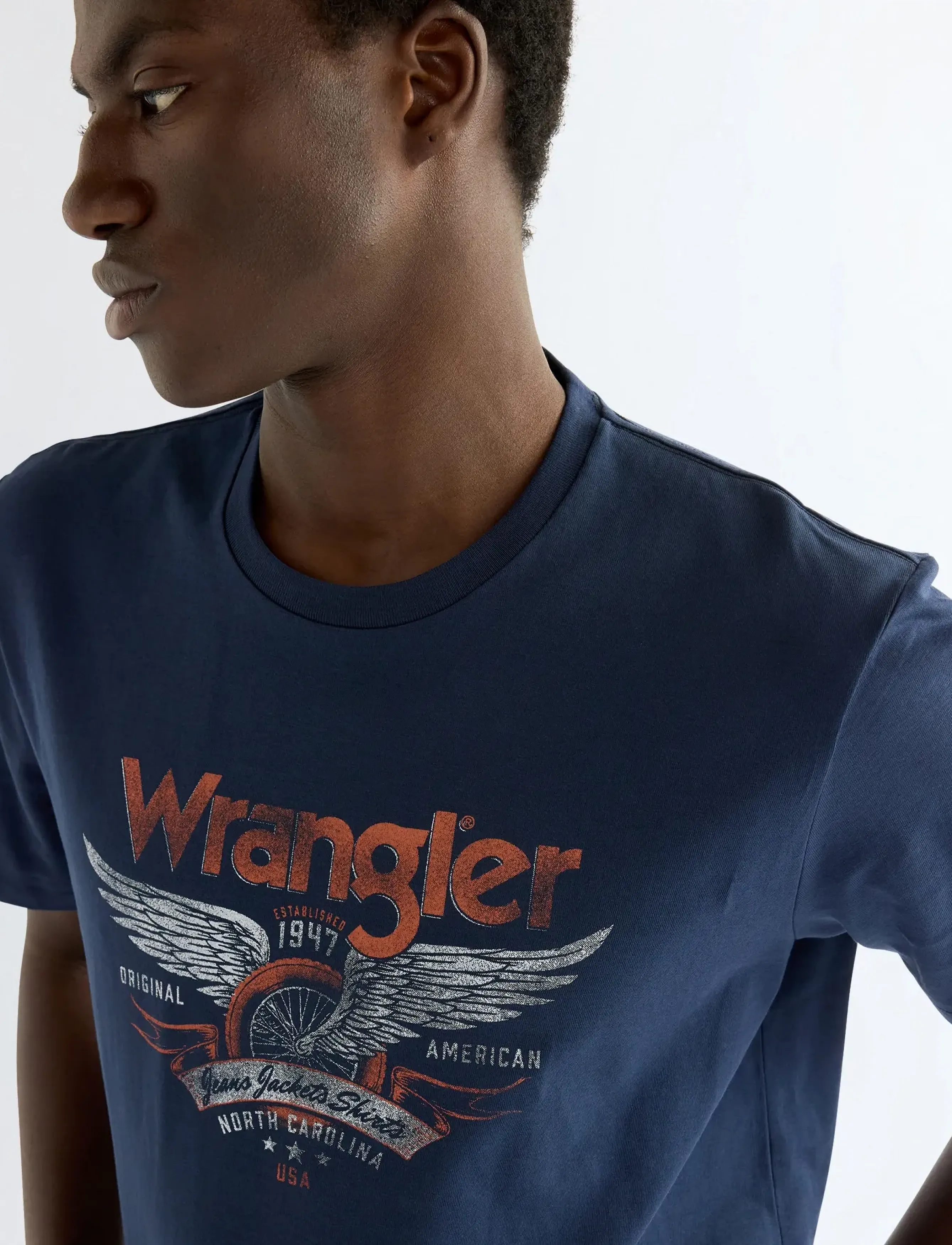 Wrangler - AMERICANA TEE - t-shirts - black iris - 5