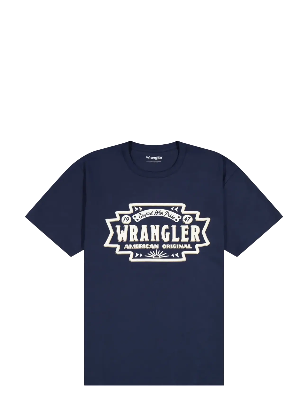 WRANGLER Americana Tee Navy - Lx00 - Herren