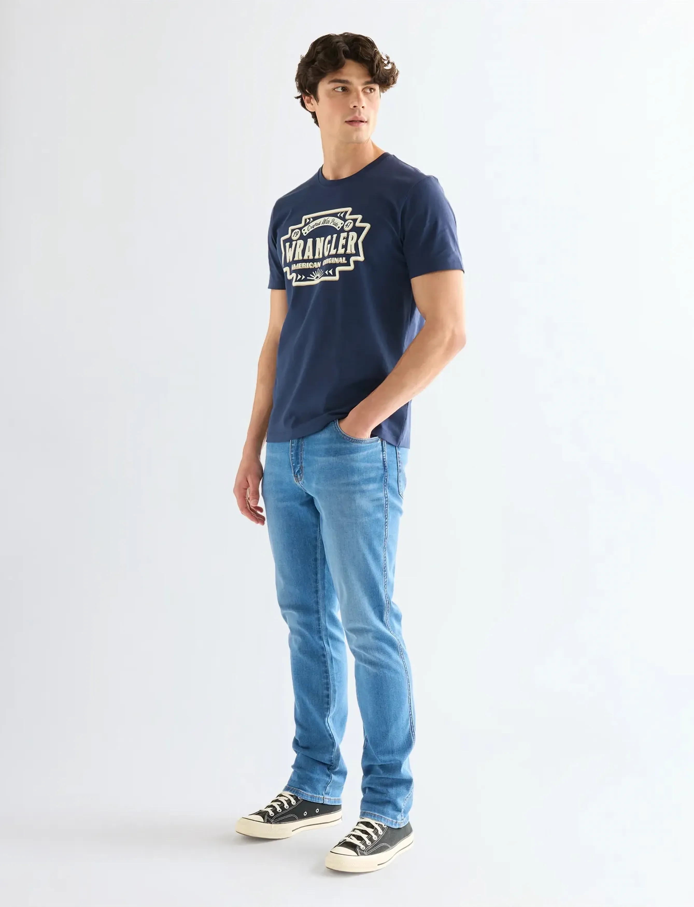 Wrangler - AMERICANA TEE - lägsta priserna - navy - 4