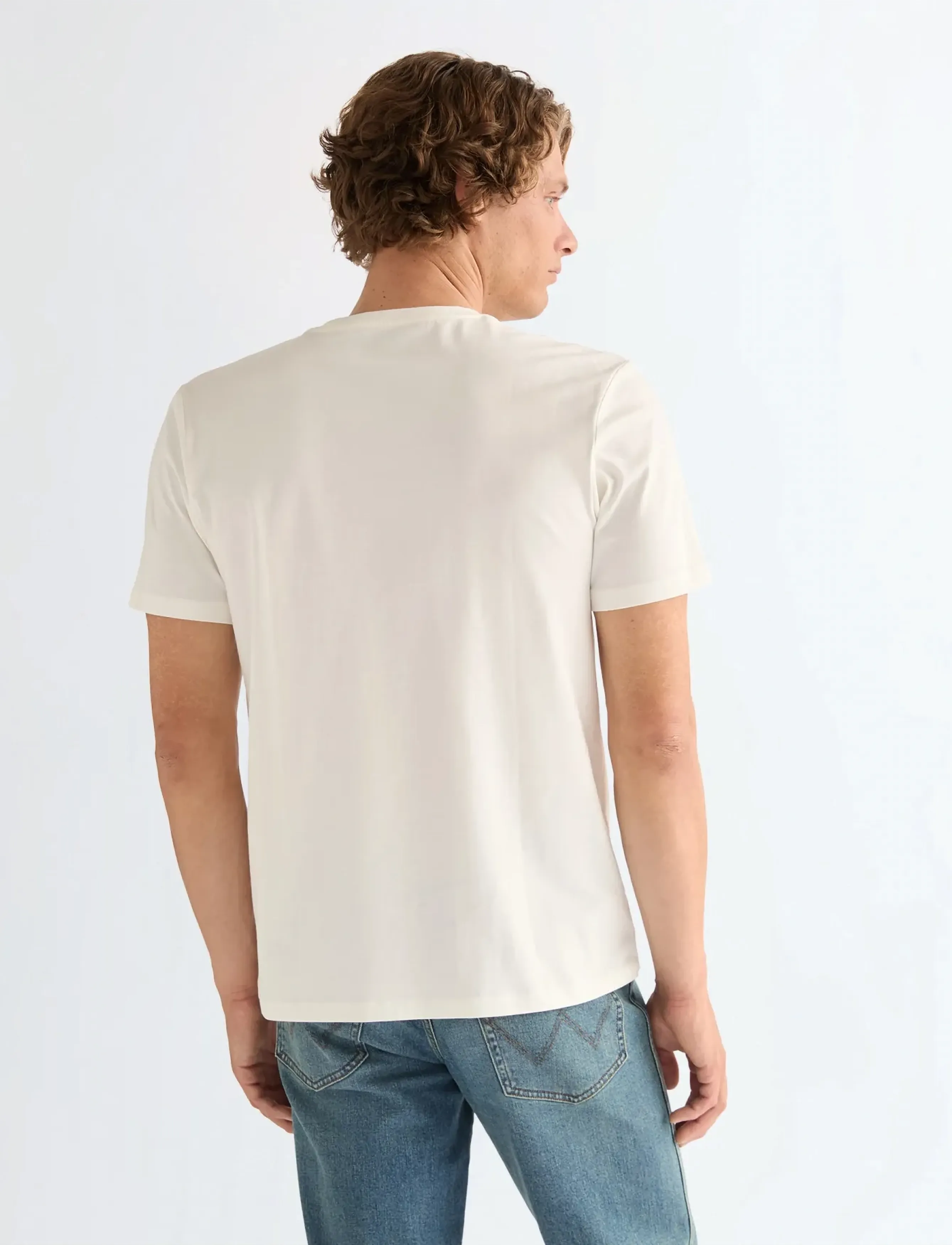 Wrangler - AMERICANA TEE - laveste priser - worn white - 3