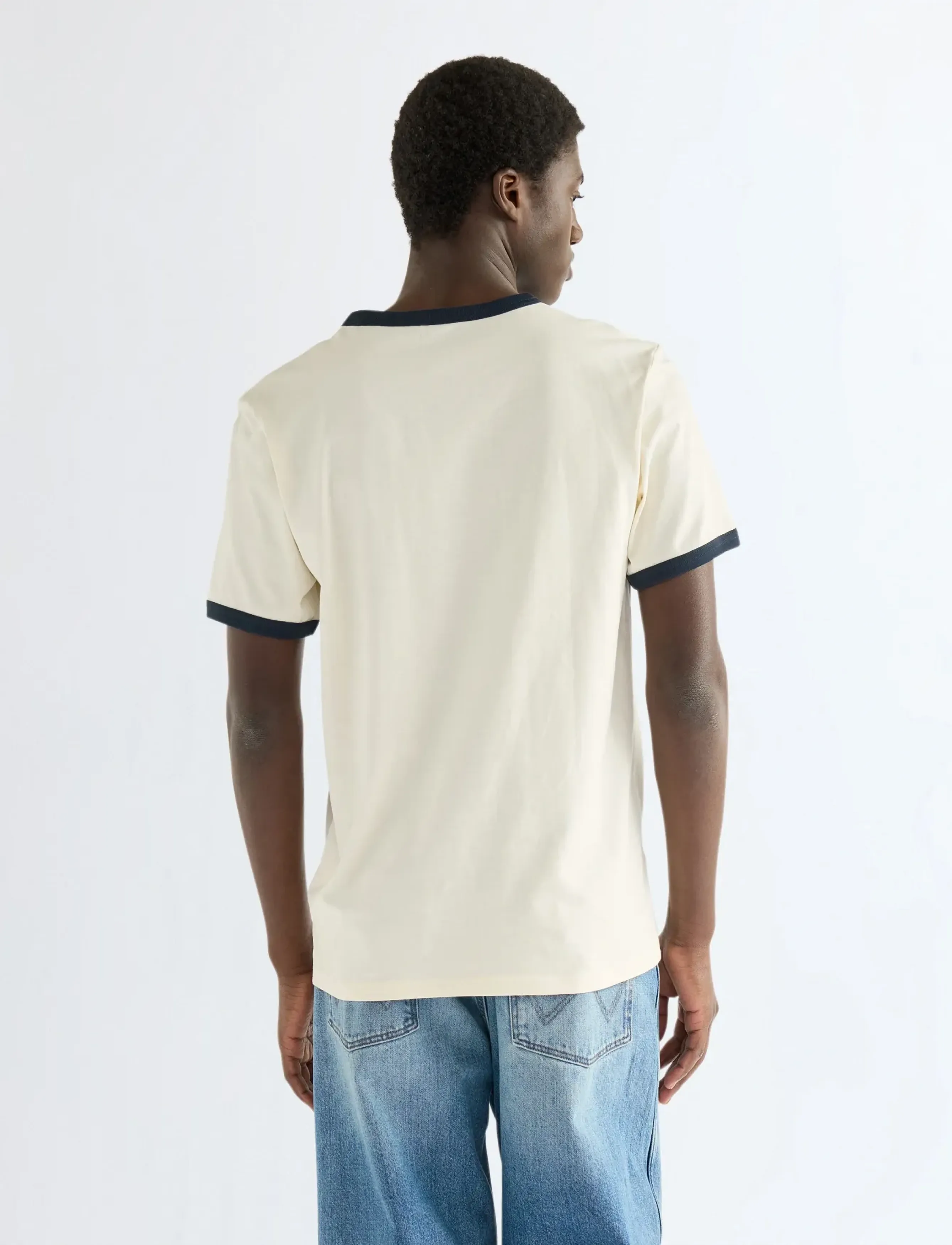 Wrangler - RINGER TEE - antique white - 4