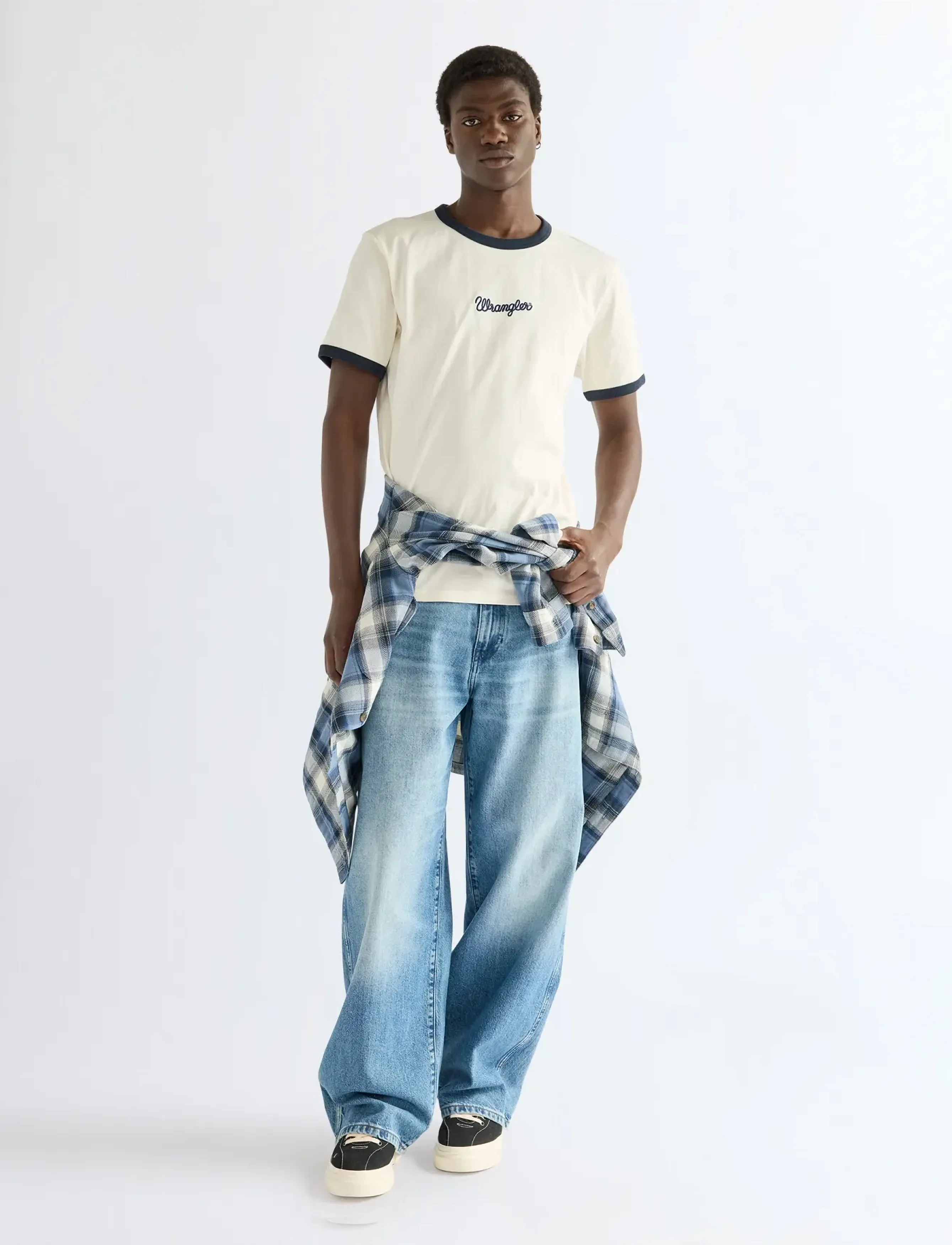 Wrangler - RINGER TEE - antique white - 5