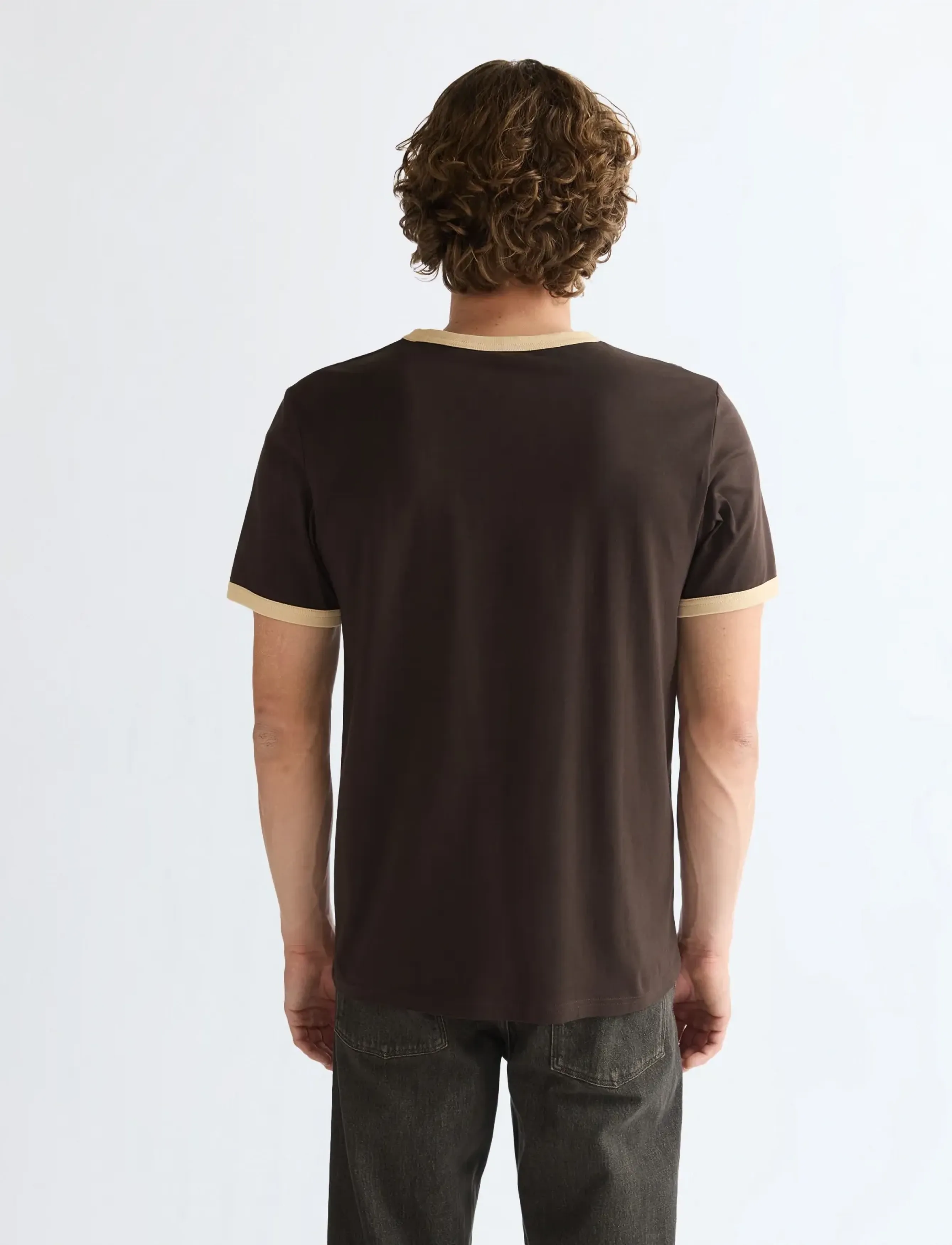 Wrangler - RINGER TEE - chocolate torte - 4