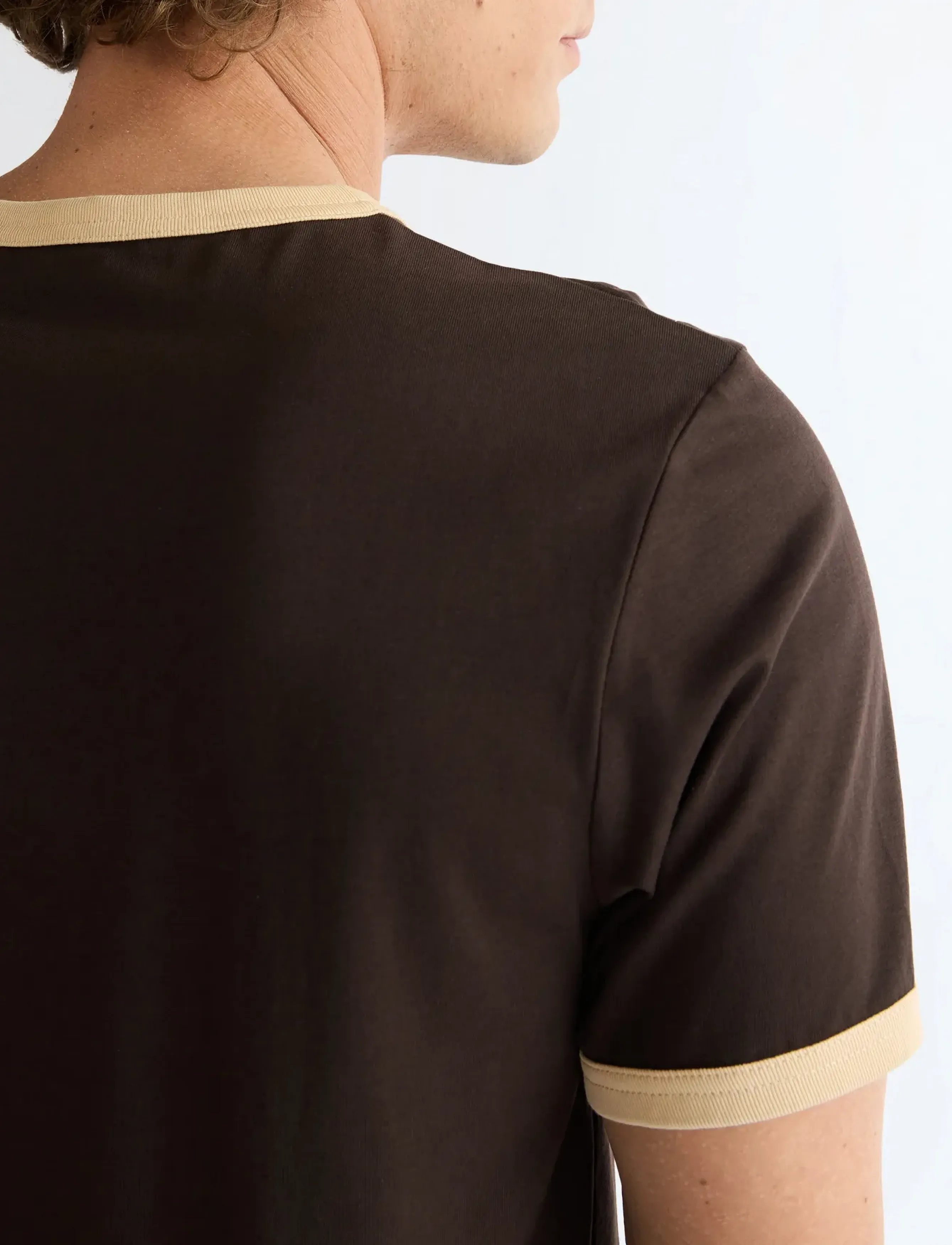 Wrangler - RINGER TEE - chocolate torte - 5