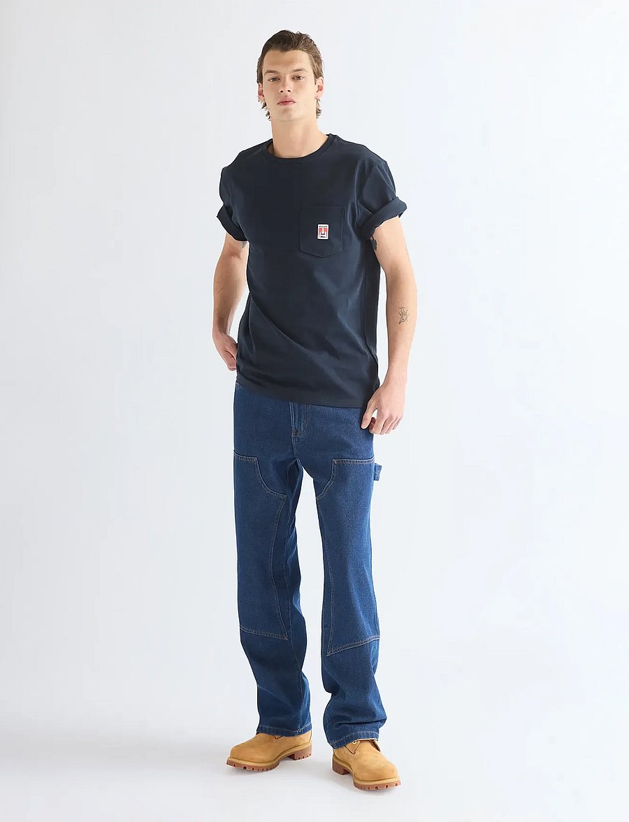 Wrangler - POCKET TEE - kortærmede t-shirts - dark sapphire - 3