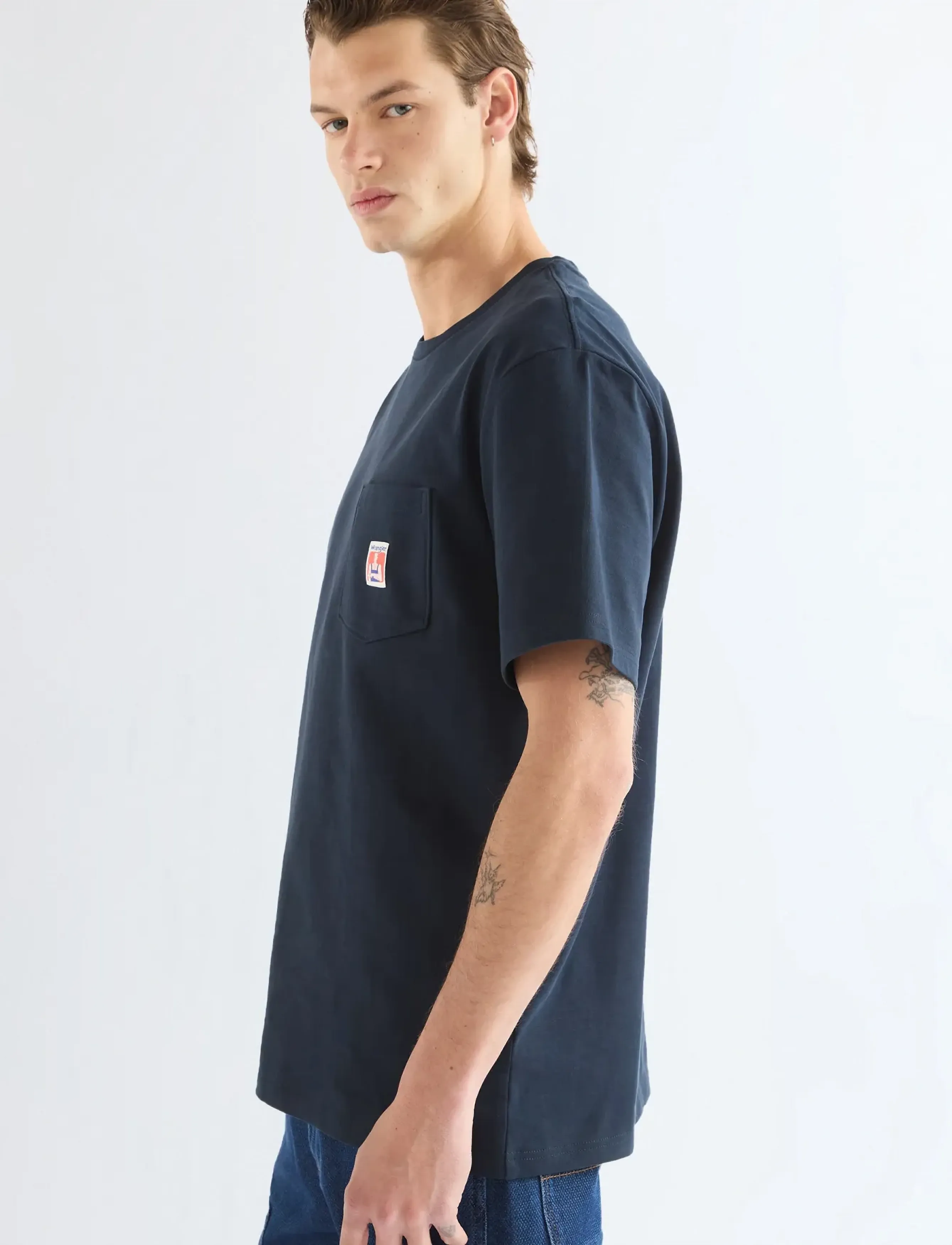WRANGLER Pocket Tee t-shirts - bas herr – bild 5