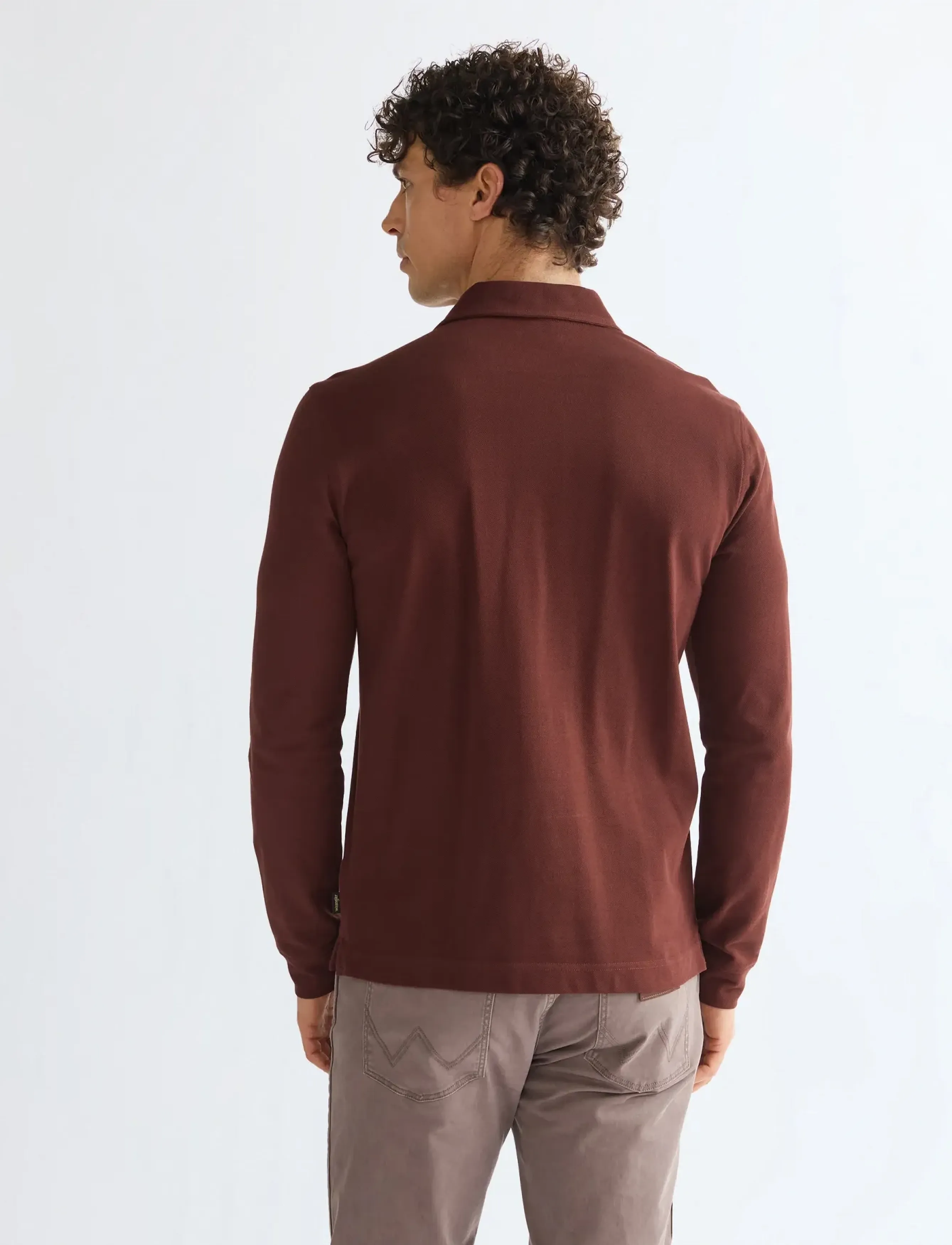 Wrangler - LS POLO SHIRT - madalaimad hinnad - bitter chocolate - 4