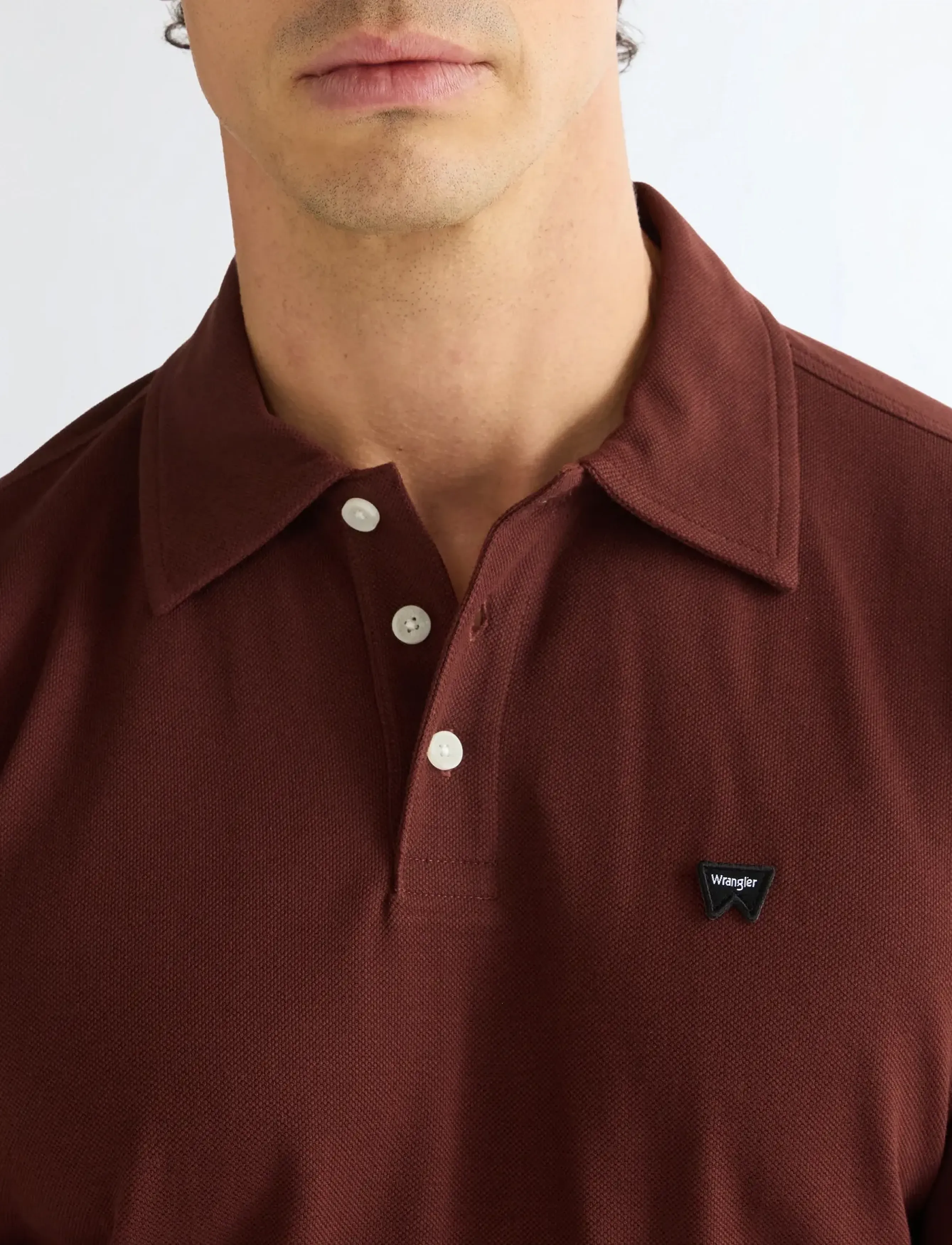 Wrangler - LS POLO SHIRT - madalaimad hinnad - bitter chocolate - 5