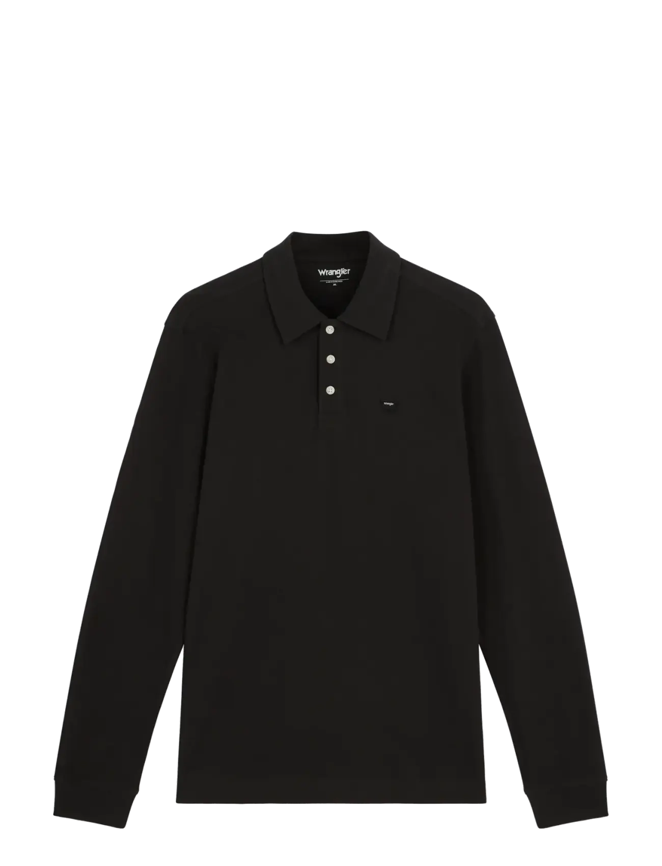 Wrangler LS POLO SHIRT - Wrangler - CAVIAR / black