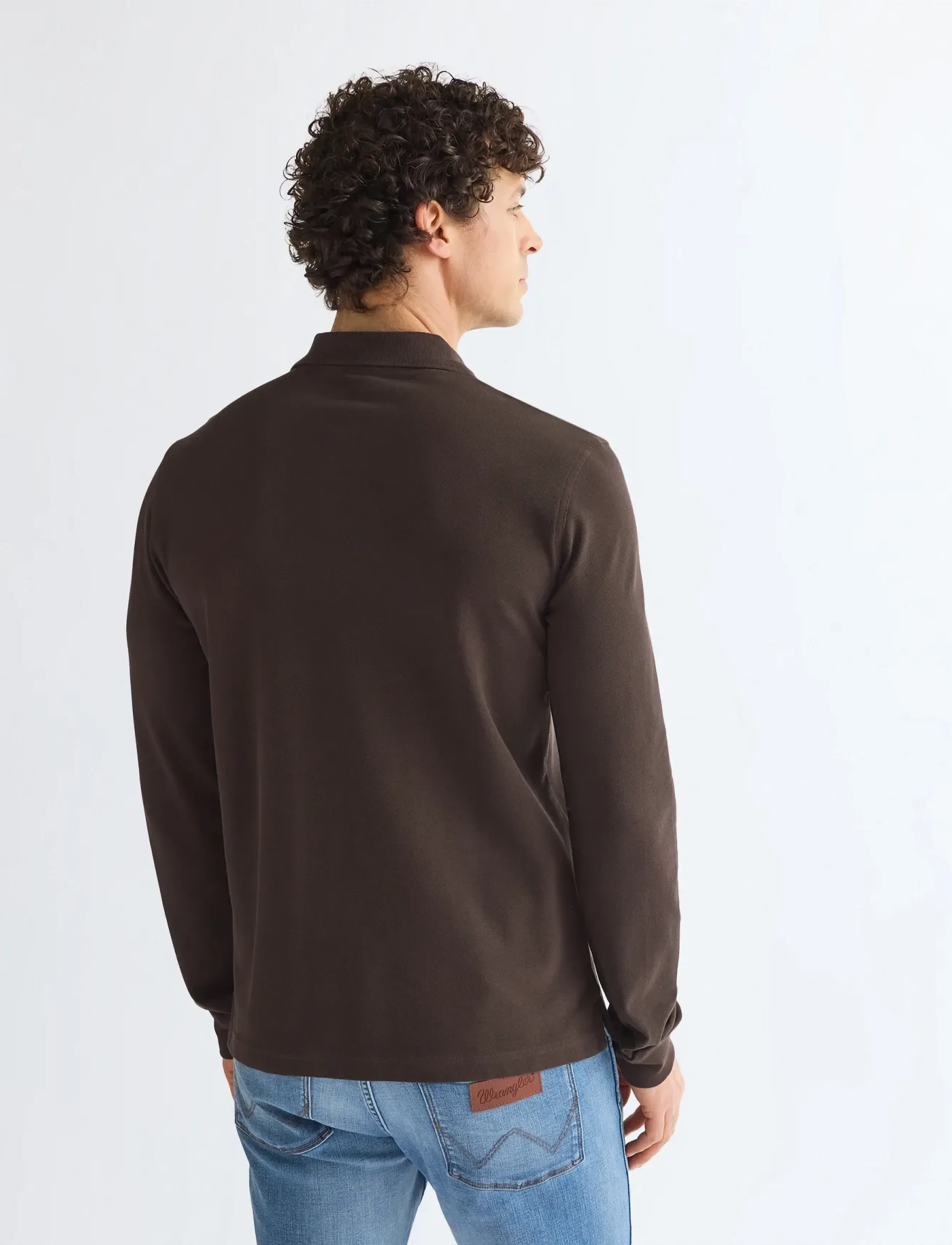 Wrangler - LS POLO SHIRT - pikkade varrukatega polod - chocolate torte - 4