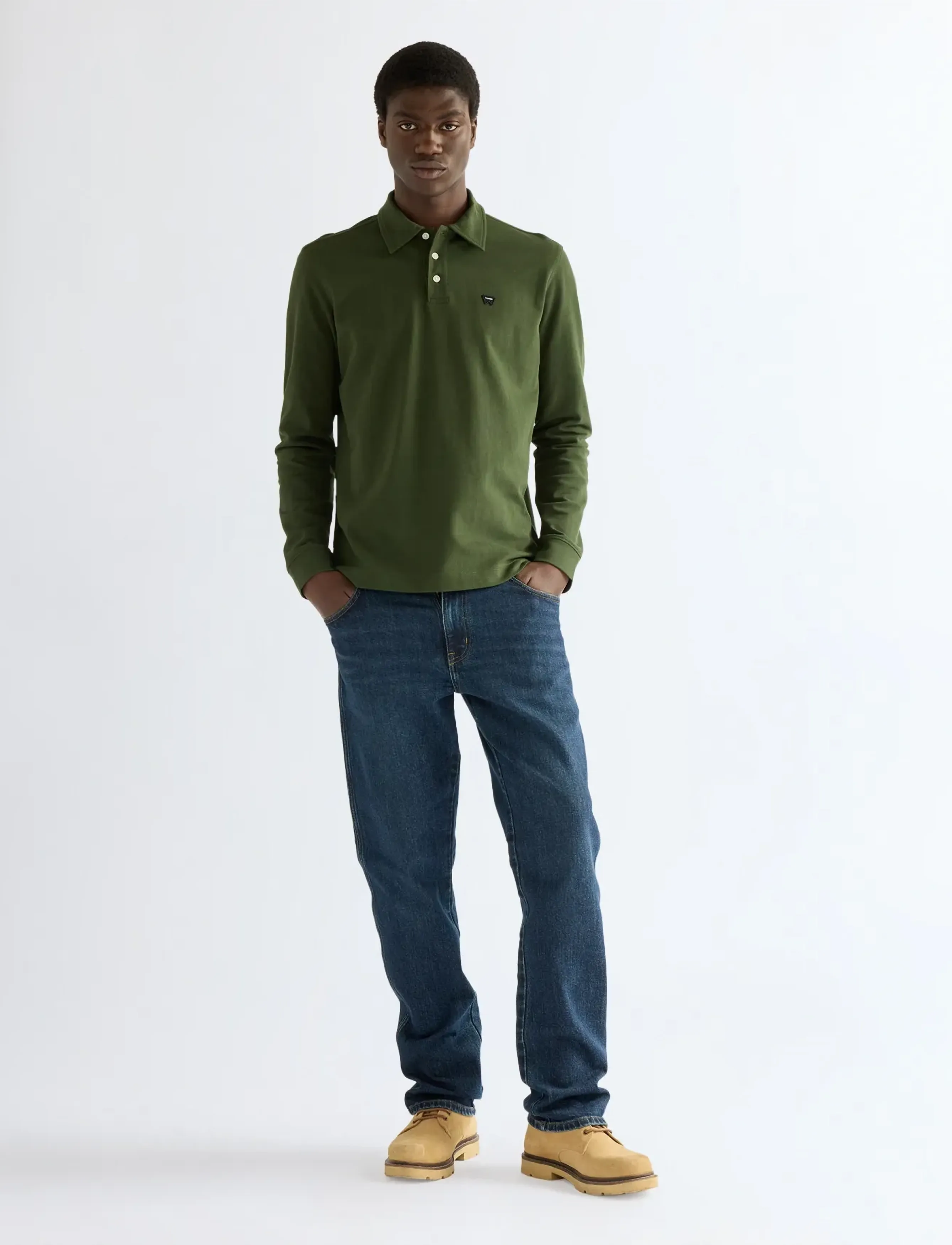 Wrangler - LS POLO SHIRT - madalaimad hinnad - kombu green - 4