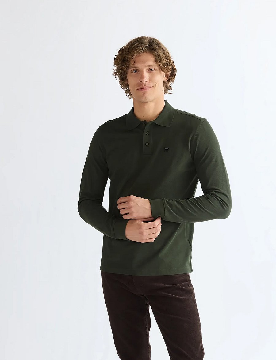 Wrangler - LS POLO SHIRT - poloer i strik med lange ærmer - rosin - 0