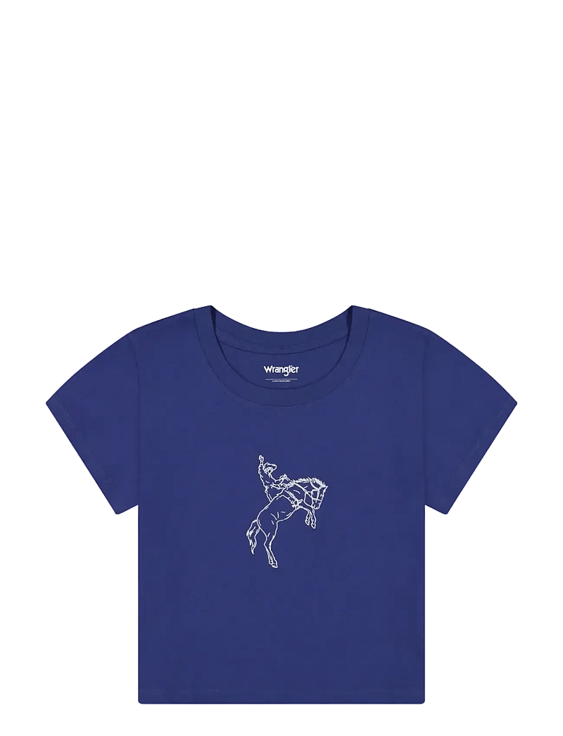 Wrangler - BABY TEE - crop tops - deep cobalt - 1