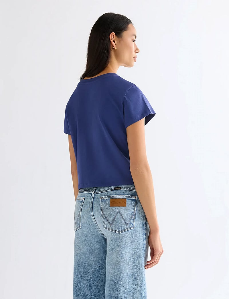 Wrangler - BABY TEE - crop tops - deep cobalt - 3