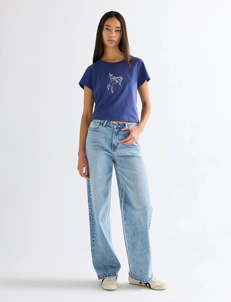 Wrangler - BABY TEE - crop tops - deep cobalt - 4