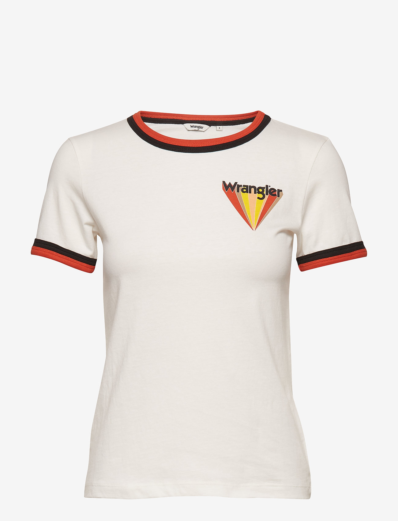 Wrangler - RINGER TEE - burnt ochre - 0