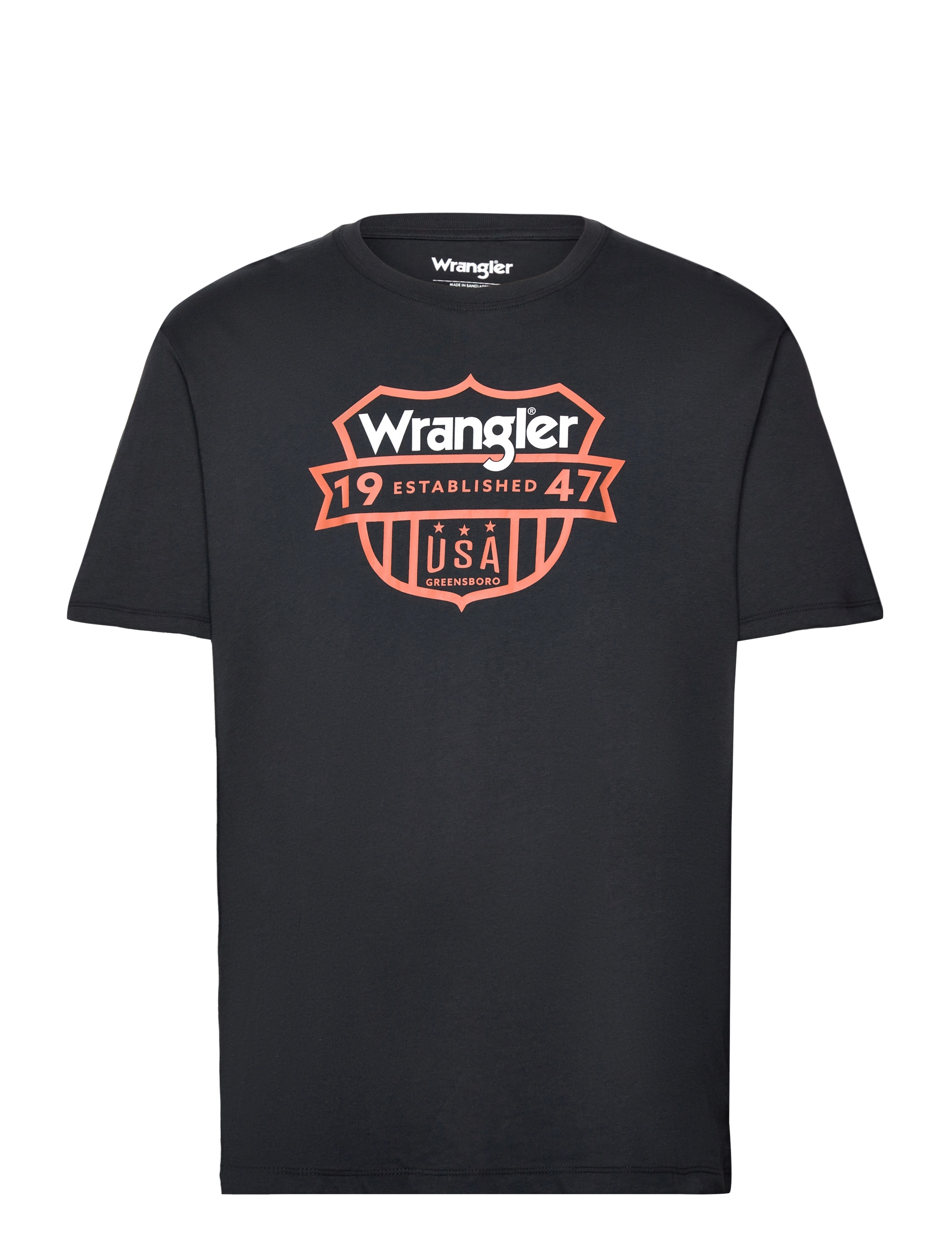 Wrangler - GRAPHIC TEE - faded black - 0