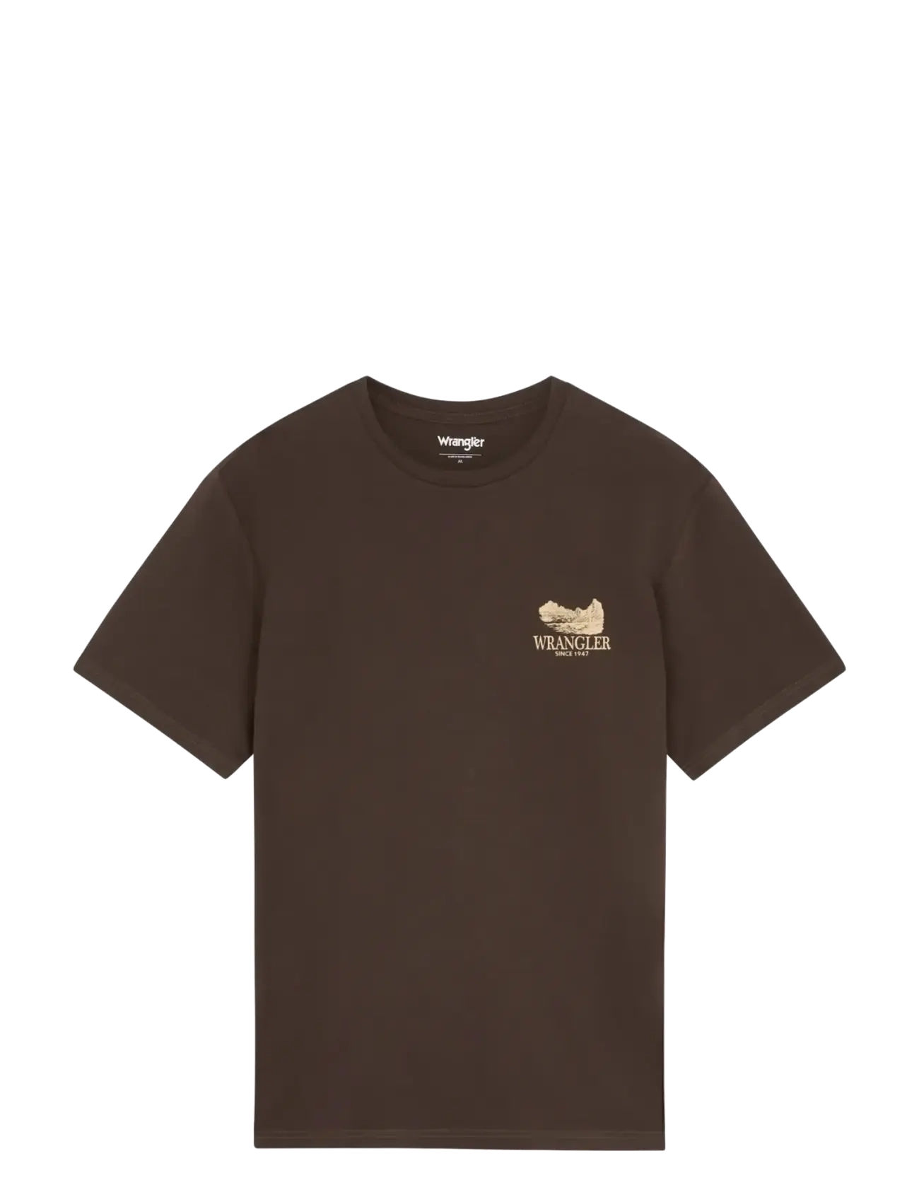Wrangler GRAPHIC TEE - Wrangler - CHOCOLATE TORTE / brown