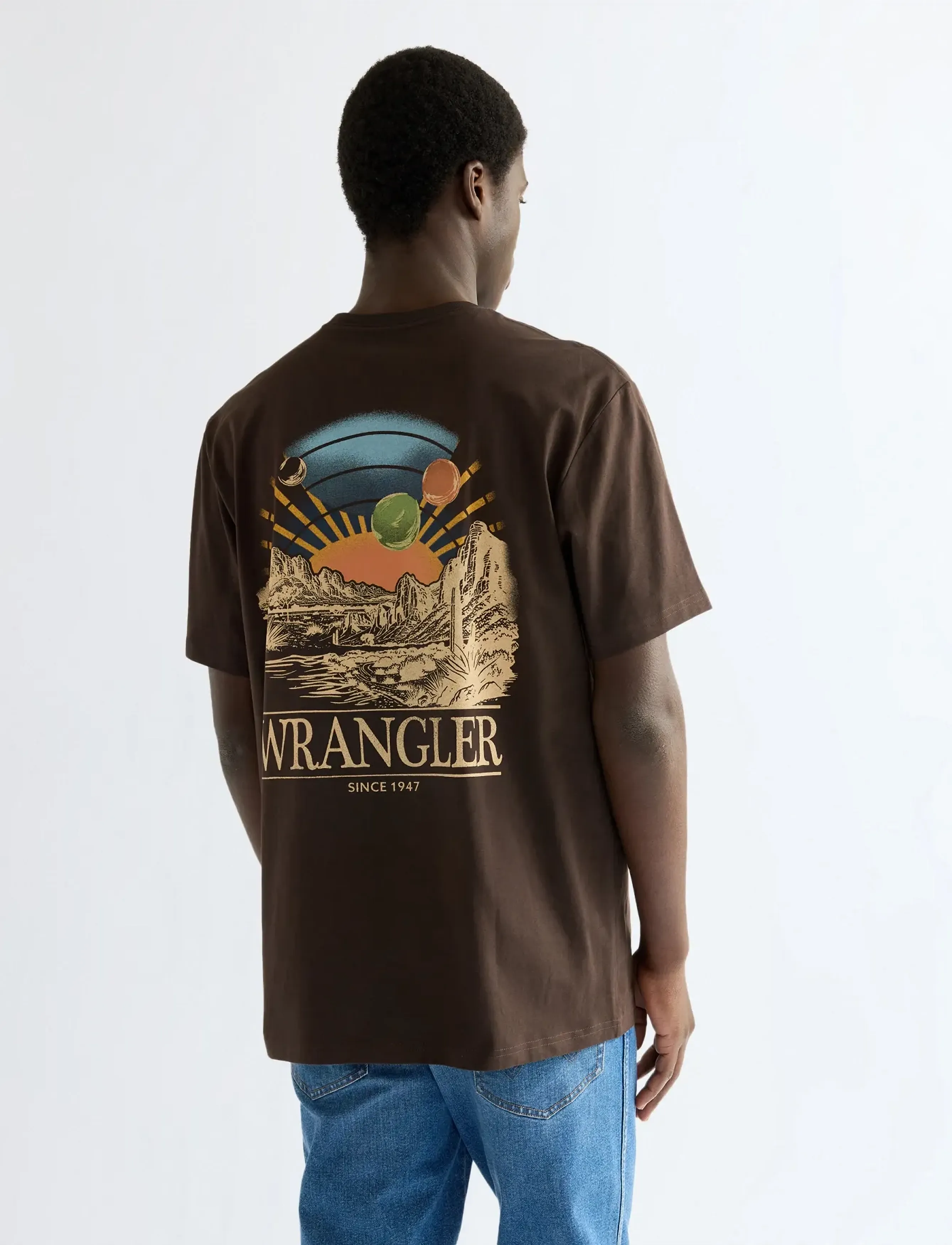 Wrangler - GRAPHIC TEE - sügisesed riided - chocolate torte - 4