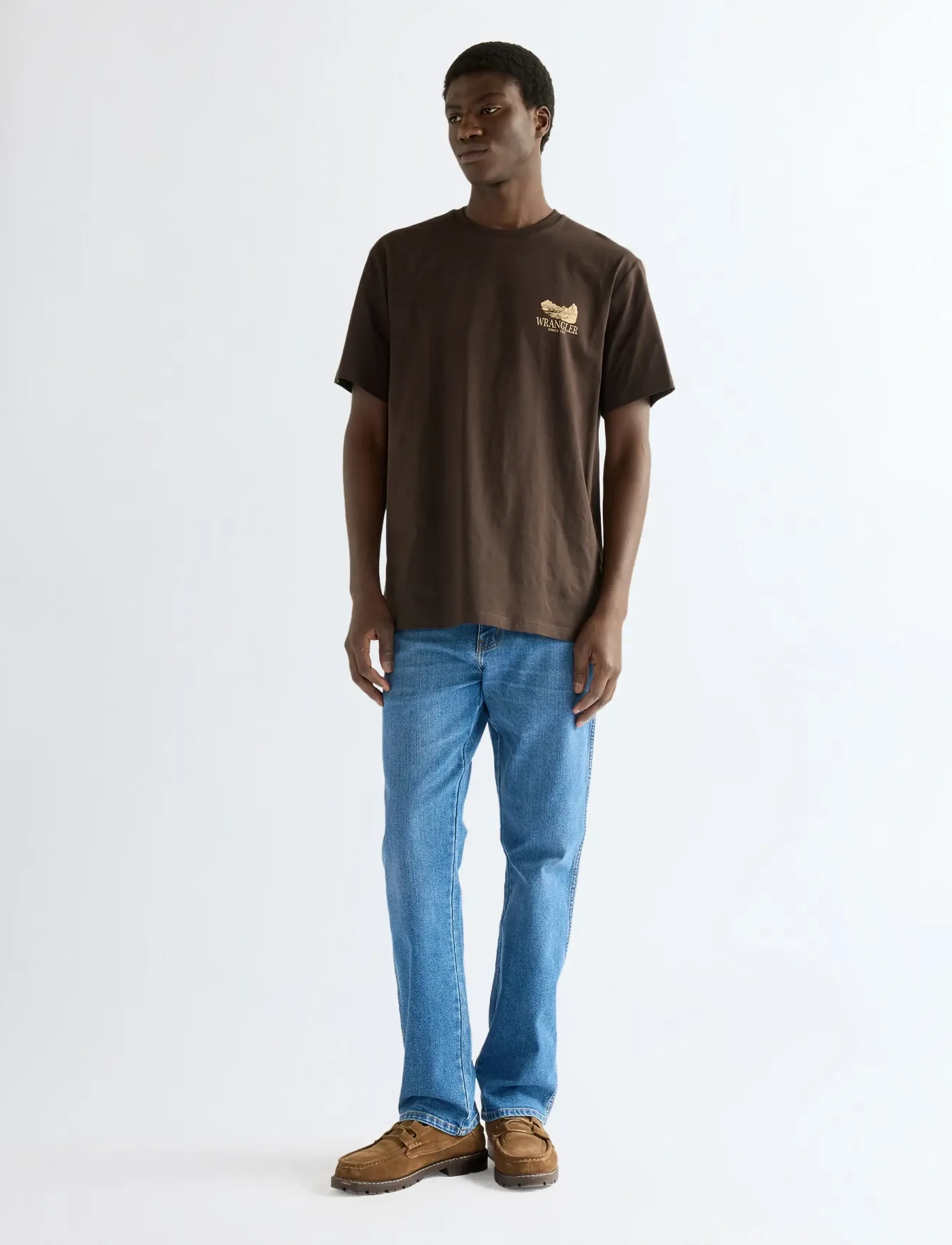 Wrangler - GRAPHIC TEE - sügisesed riided - chocolate torte - 5