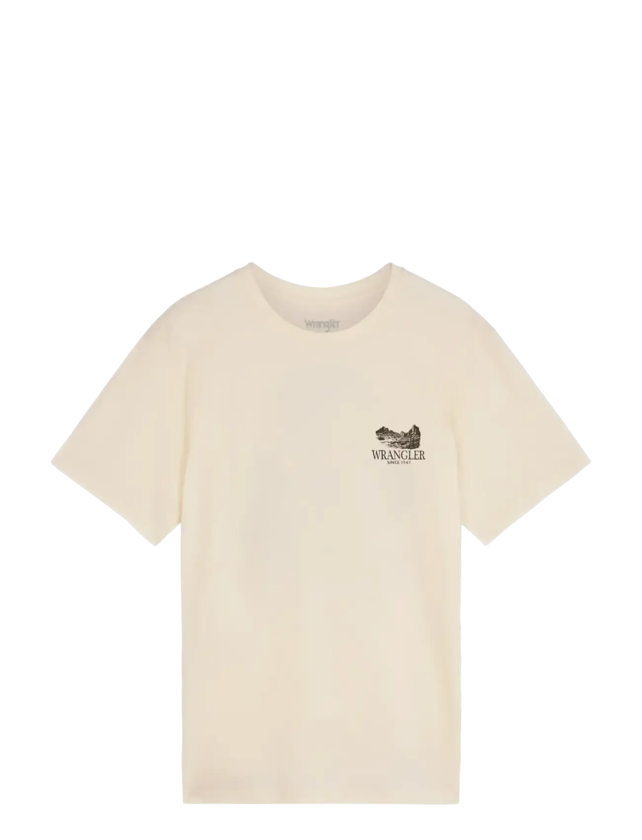 Wrangler GRAPHIC TEE - Wrangler - WORN WHITE / cream