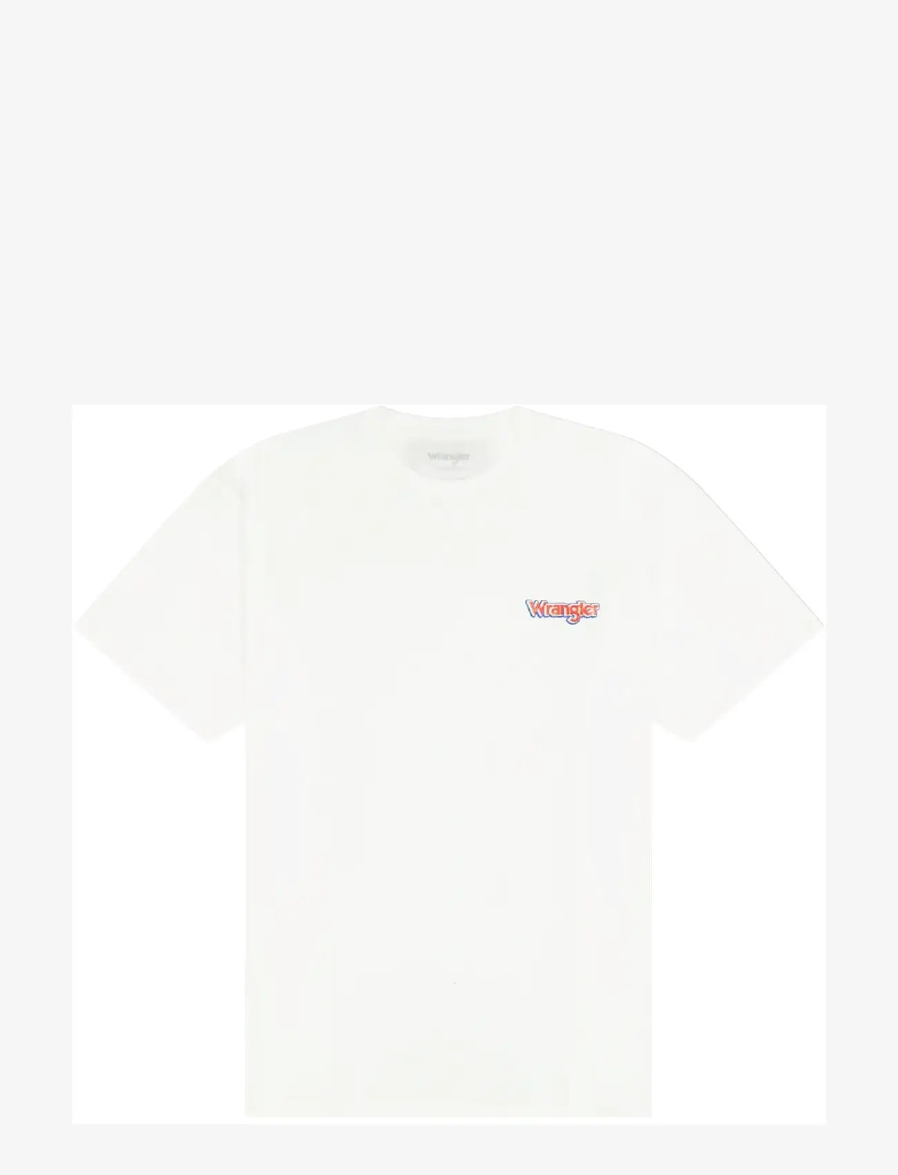 Wrangler - GRAPHIC TEE - efterårstøj - worn white - 1