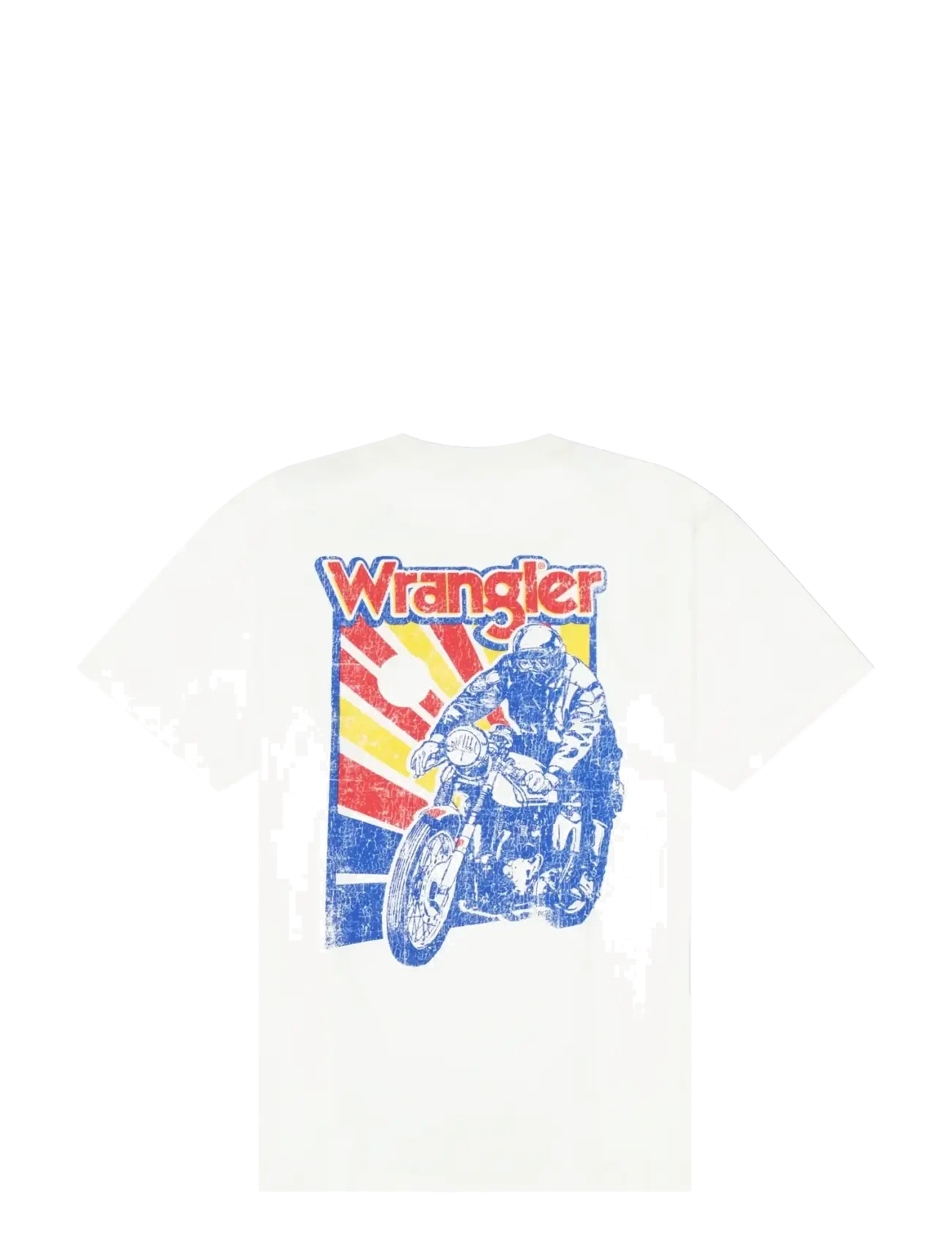 Wrangler - GRAPHIC TEE - die niedrigsten preise - worn white - 2