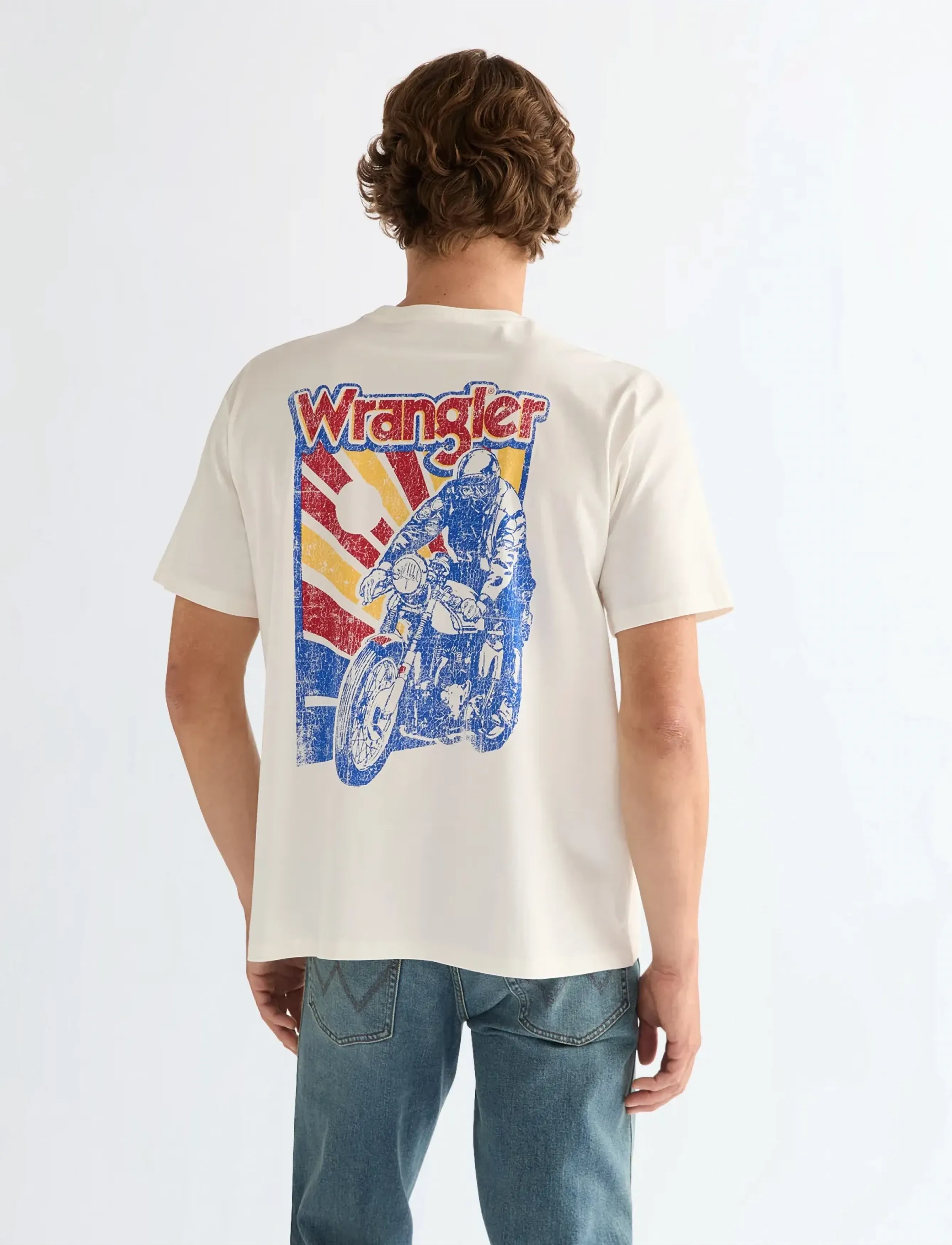 Wrangler - GRAPHIC TEE - die niedrigsten preise - worn white - 3