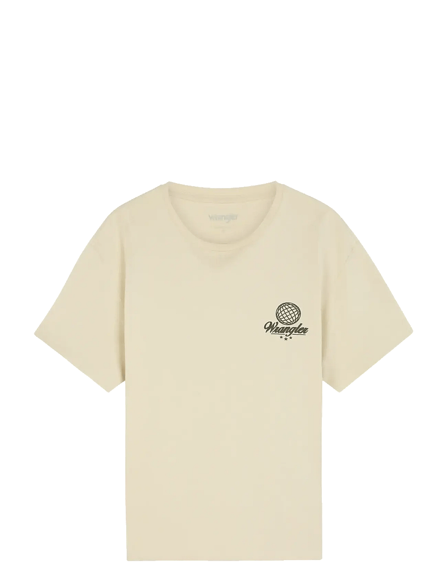 Wrangler - VINTAGE TEE - kortärmade t-shirts - almond milk - 1