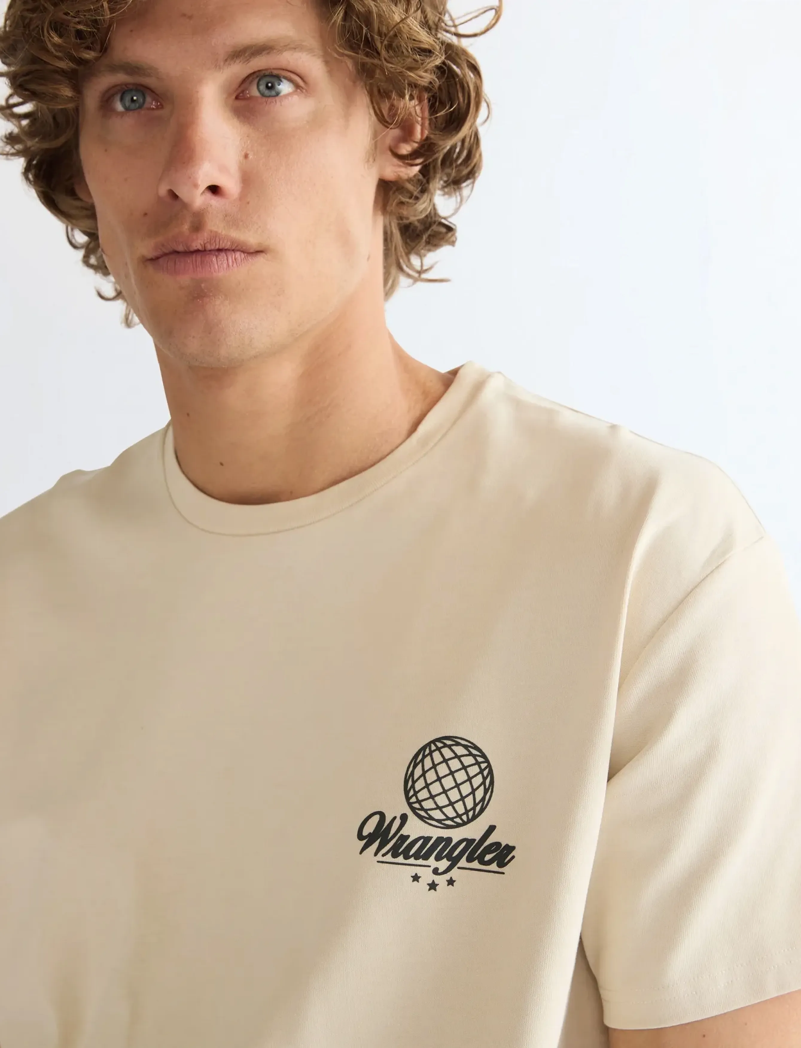 Wrangler - VINTAGE TEE - kortärmade t-shirts - almond milk - 5
