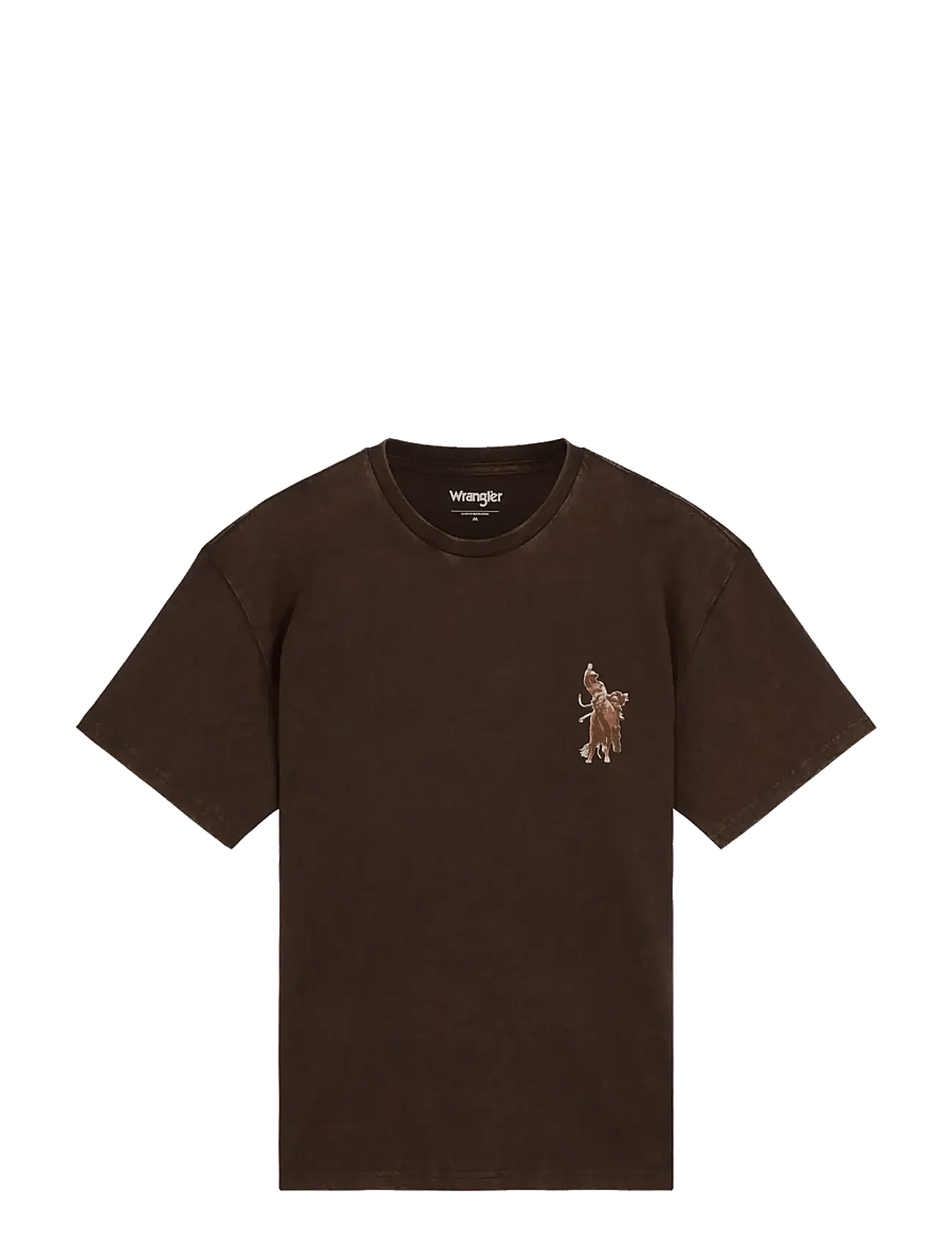 Wrangler - VINTAGE TEE - kurzärmelige t-shirts - chocolate torte - 1