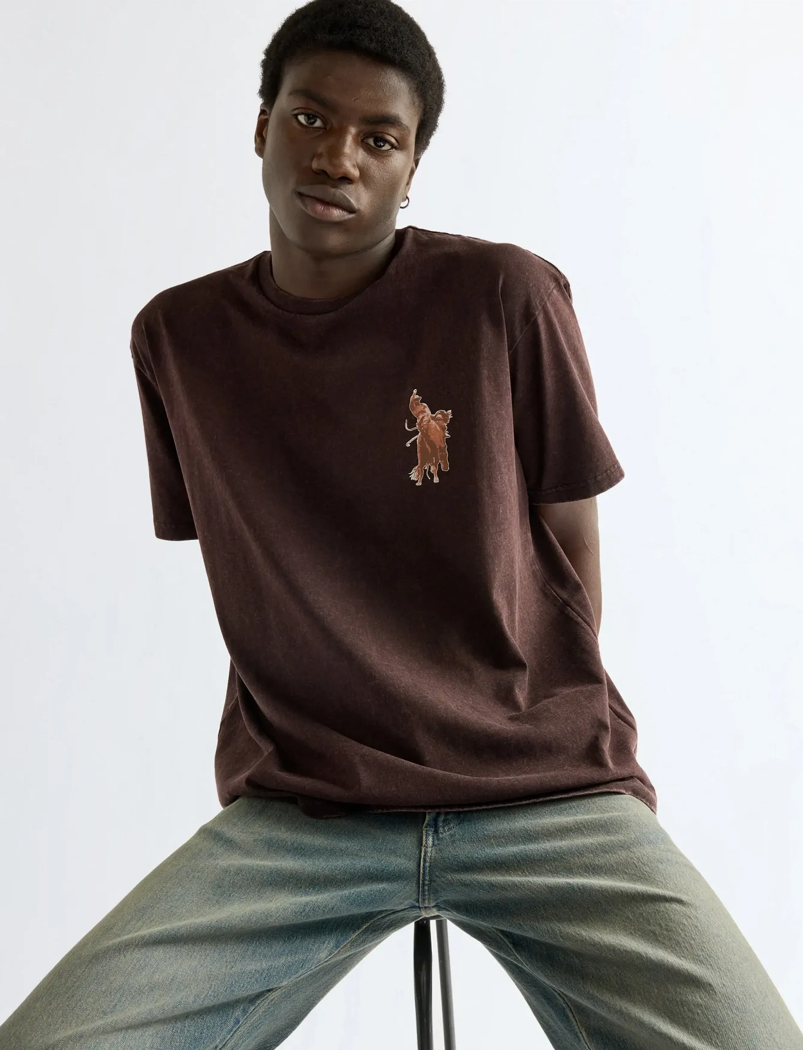 Wrangler VINTAGE TEE - Kleidung - CHOCOLATE TORTE / brown