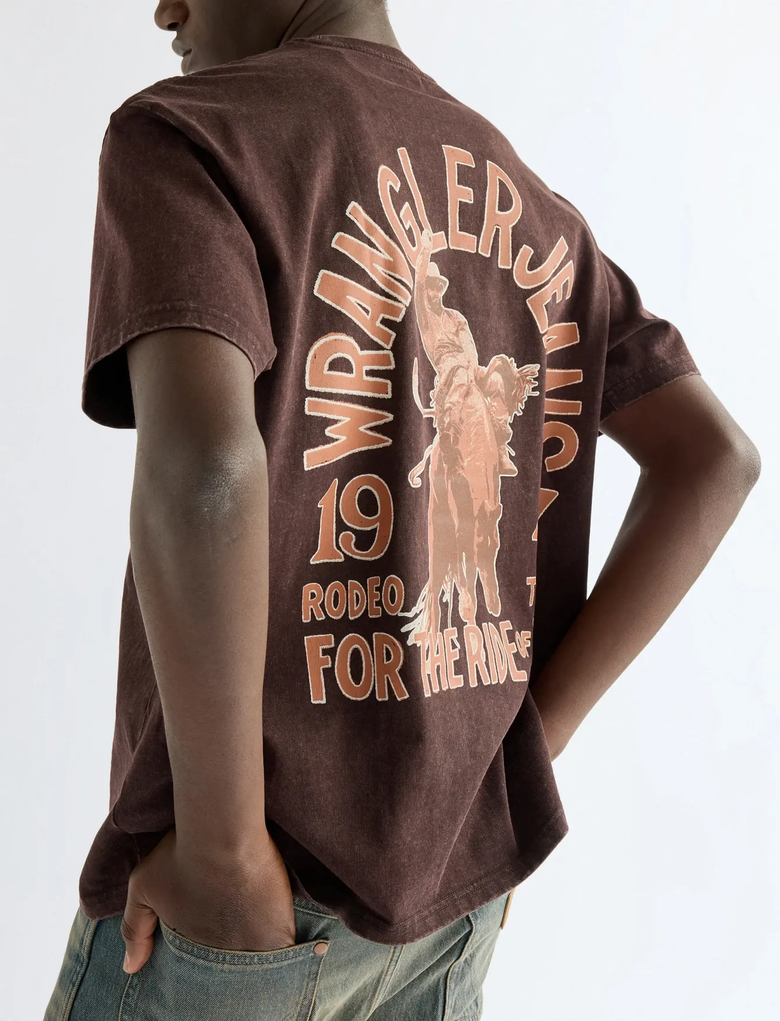 Wrangler - VINTAGE TEE - kurzärmelige t-shirts - chocolate torte - 3