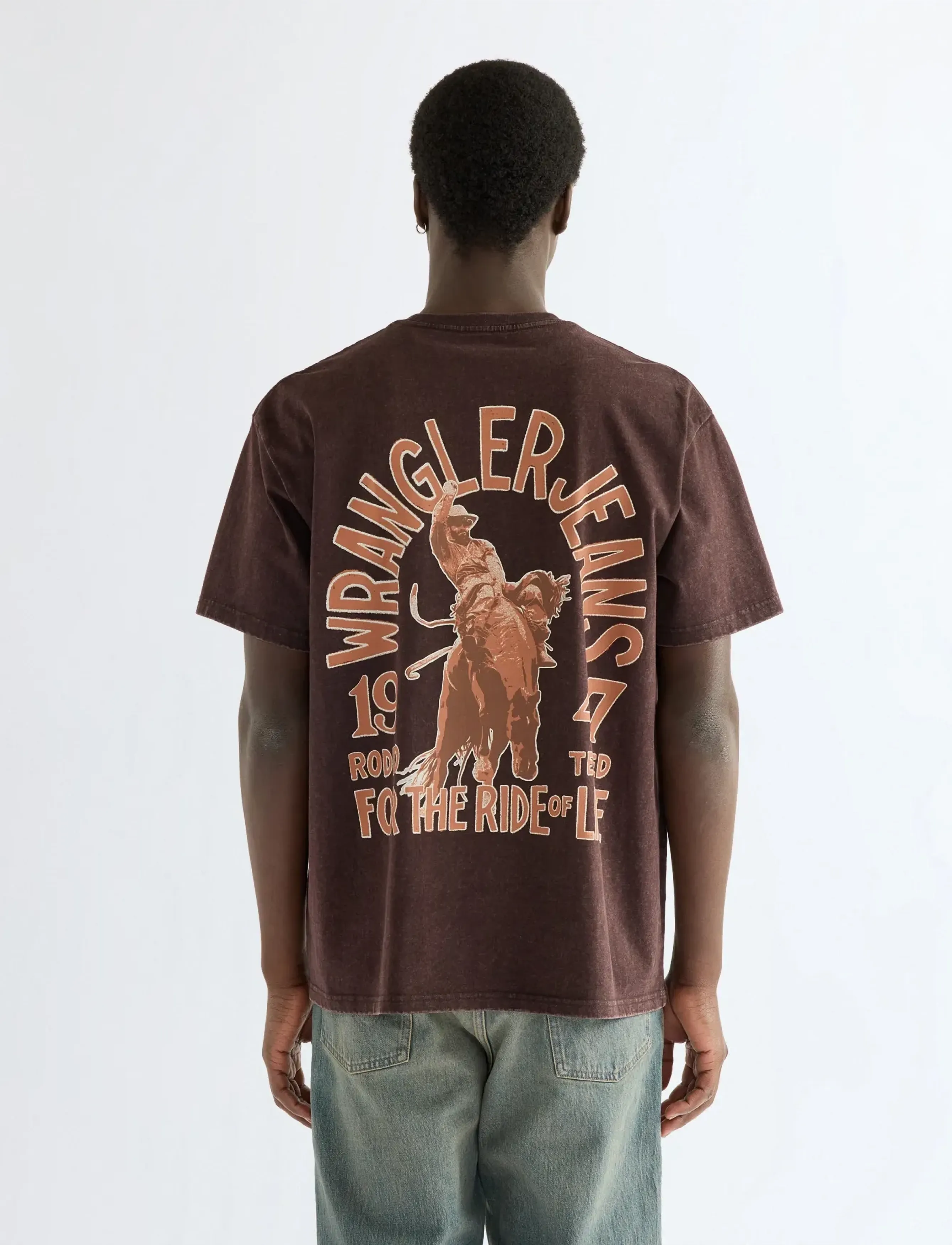 Wrangler - VINTAGE TEE - kurzärmelige t-shirts - chocolate torte - 5