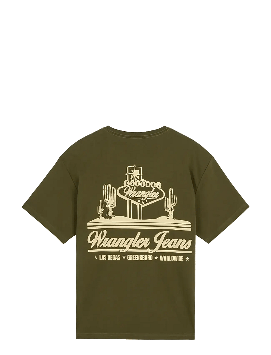Wrangler - VINTAGE TEE - kortærmede t-shirts - olive night - 2