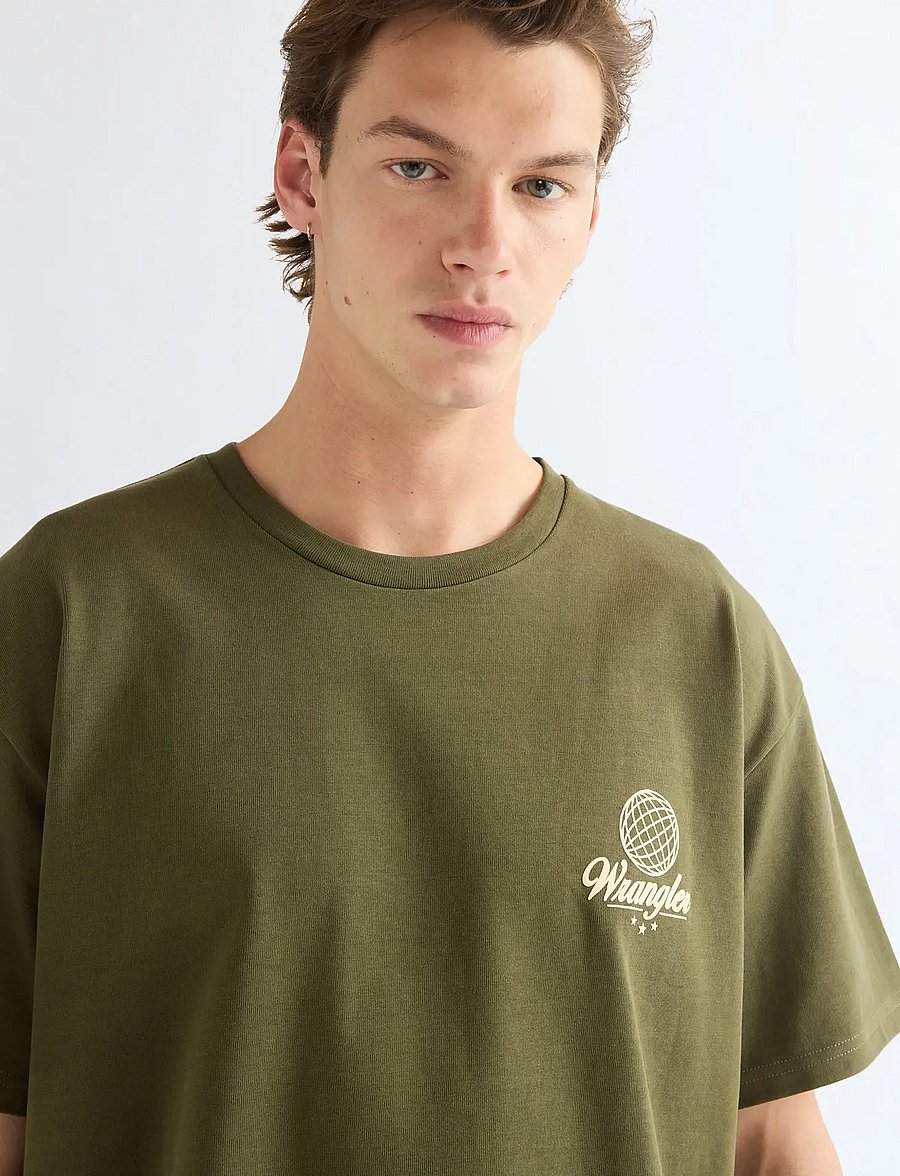 Wrangler - VINTAGE TEE - kortærmede t-shirts - olive night - 5
