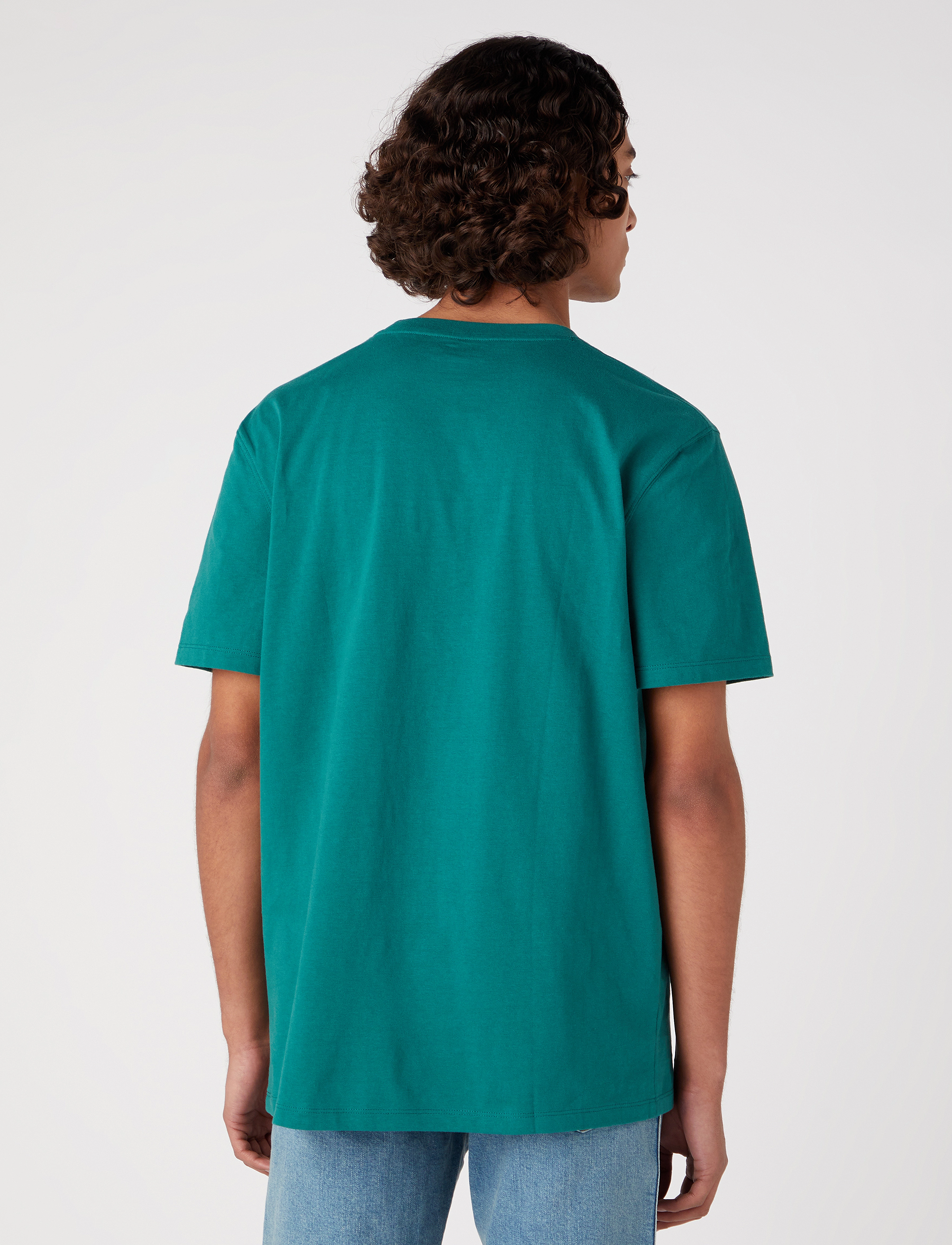 Wrangler - BRANDED TEE - bayberry green - 4