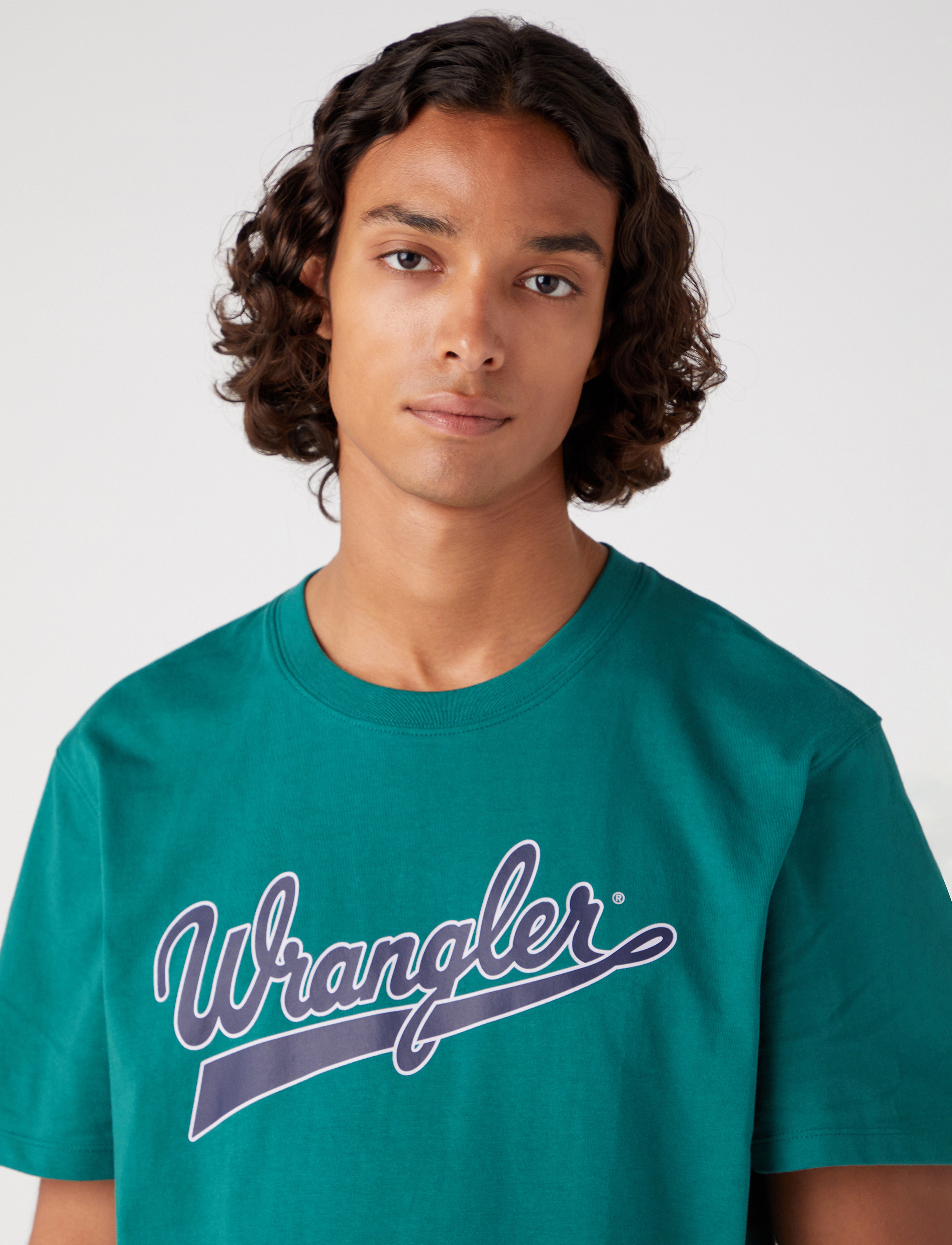 Wrangler - BRANDED TEE - bayberry green - 5