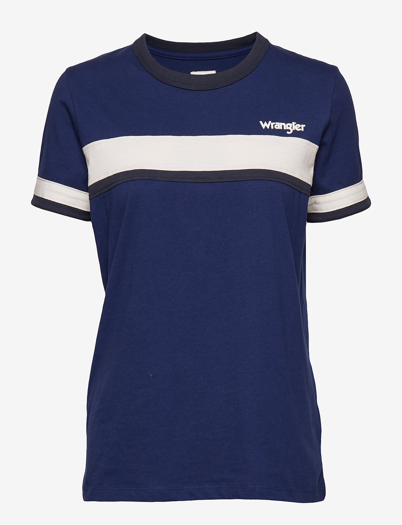 Wrangler - BAND STRIPE TEE - blue depths - 0