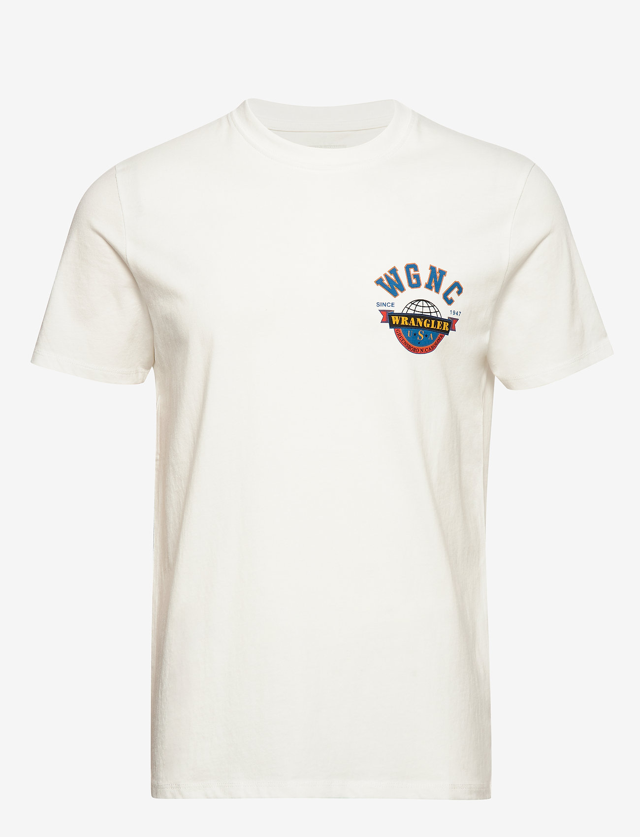 Wrangler - SS GLOBE TEE OFF WHITE - off white - 0