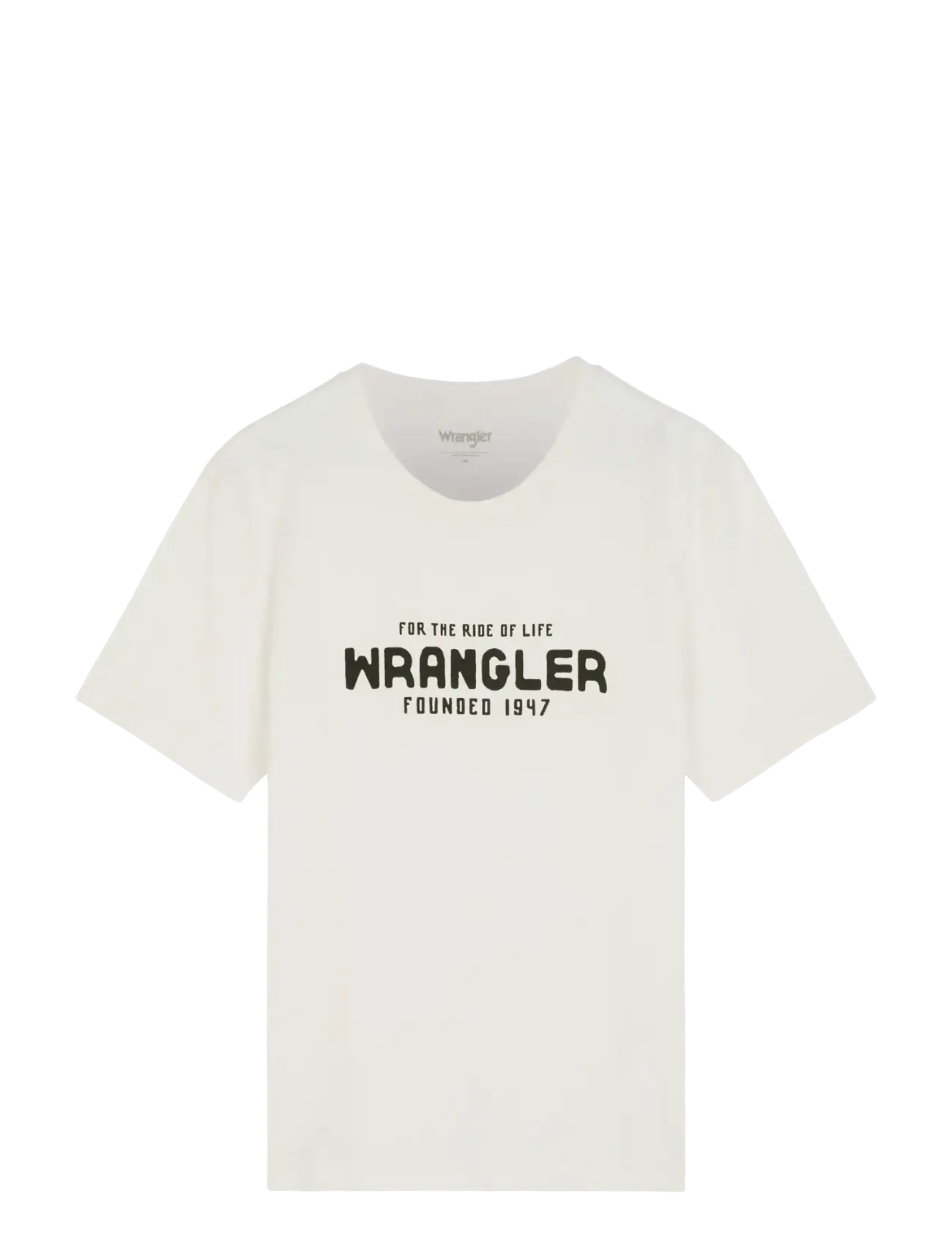 Wrangler GRAPHIC TEE - T-särgid - WORN WHITE / cream