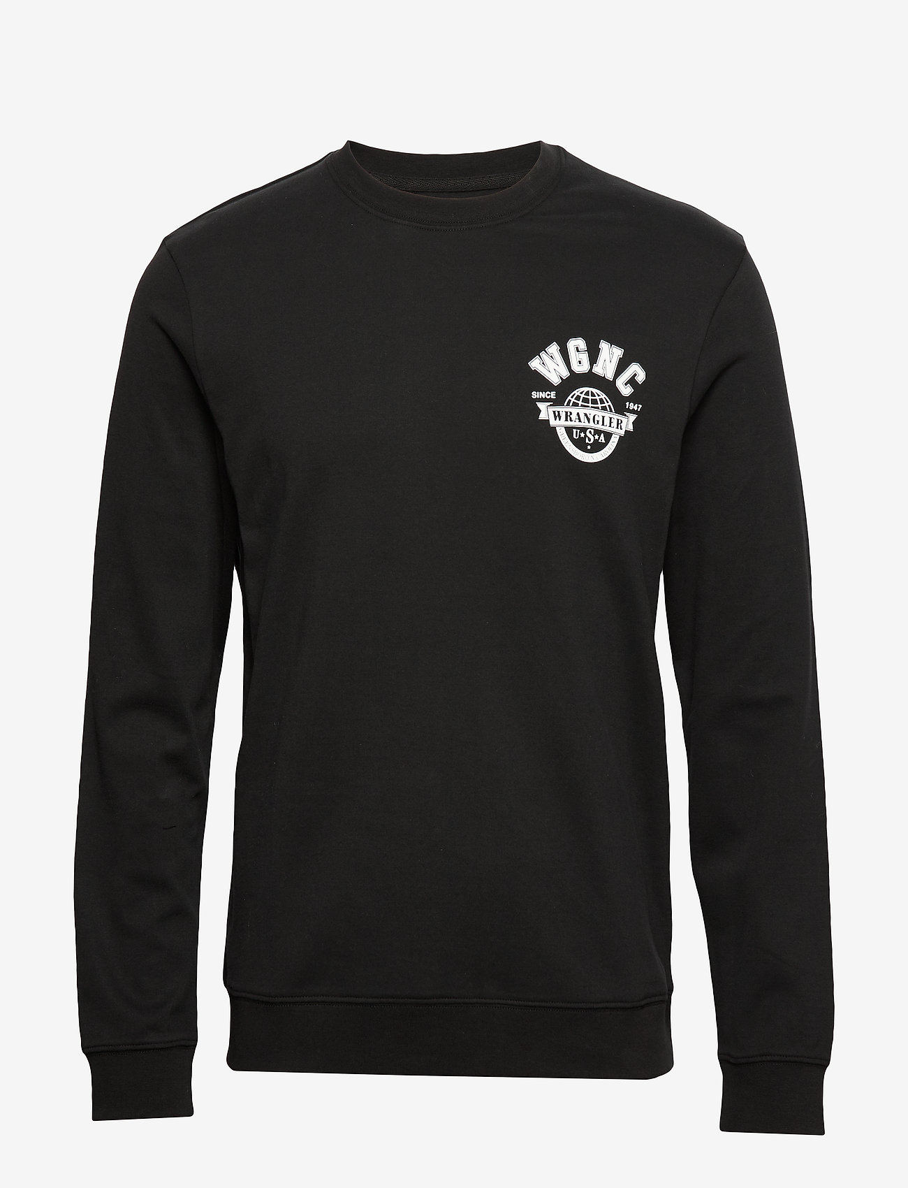 Wrangler - LS GLOBE TEE BLACK - black - 0
