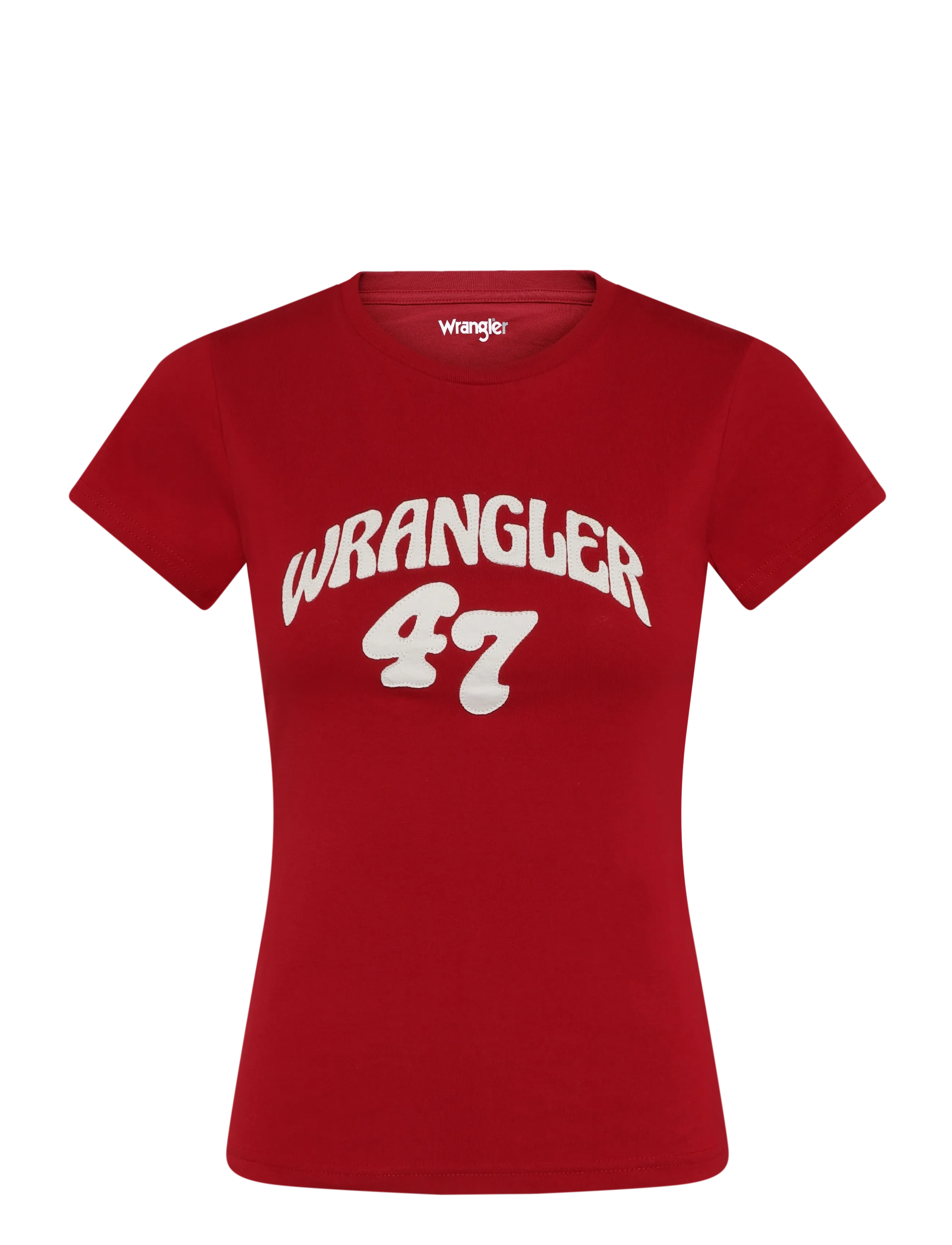 Wrangler SHRUNKEN BAND TEE - T-Shirts & Tops - CHILI PEPPER / red
