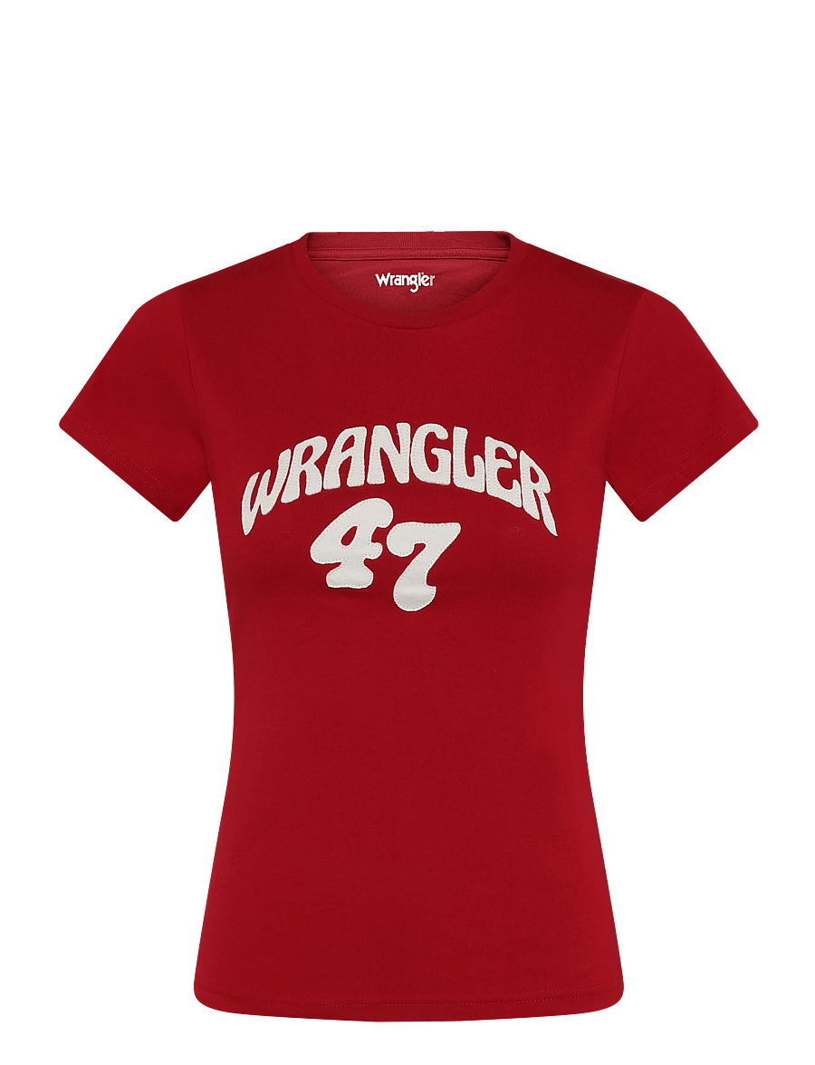 Wrangler - SHRUNKEN BAND TEE - chili pepper - 0
