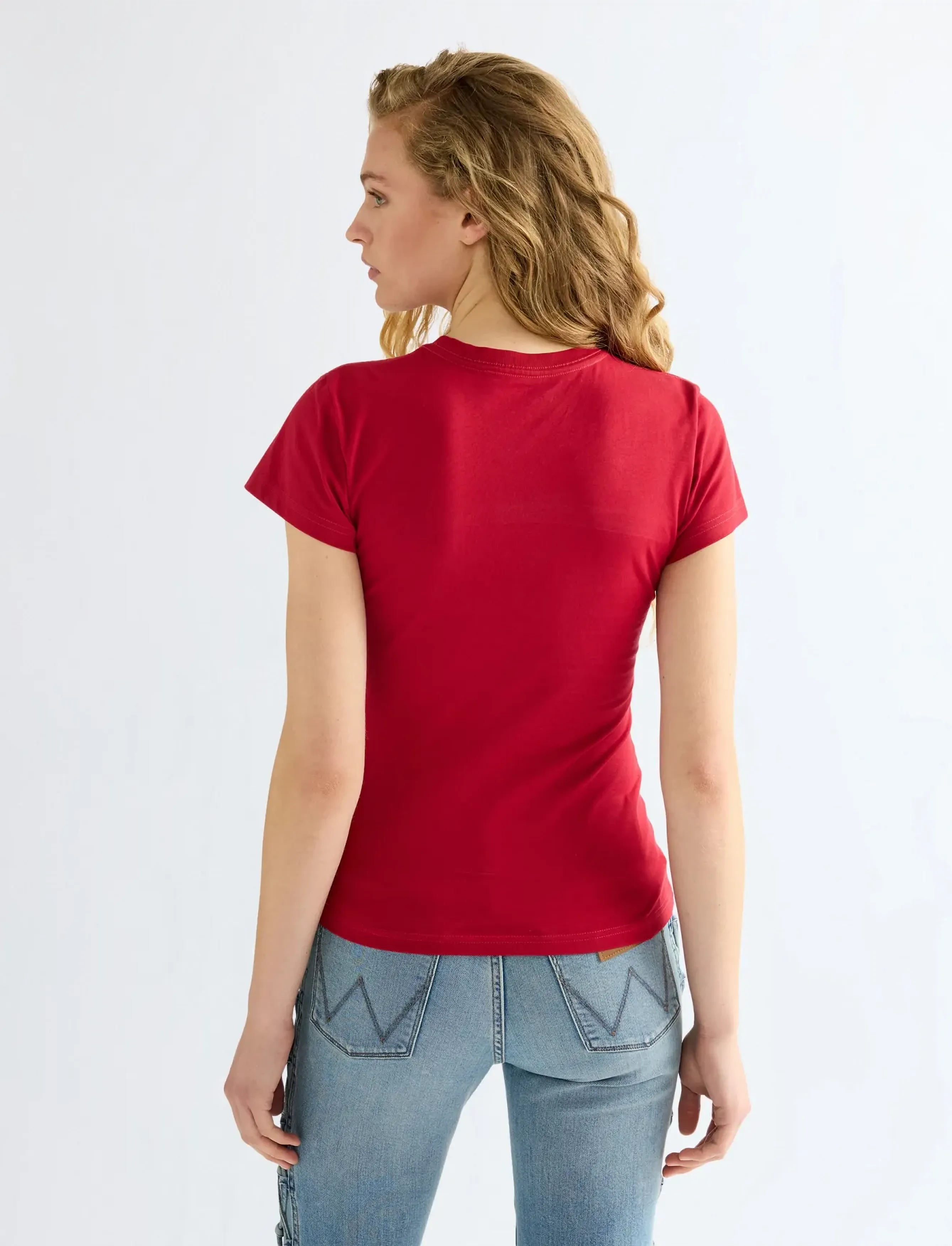 Wrangler - SHRUNKEN BAND TEE - t-shirts - chili pepper - 4