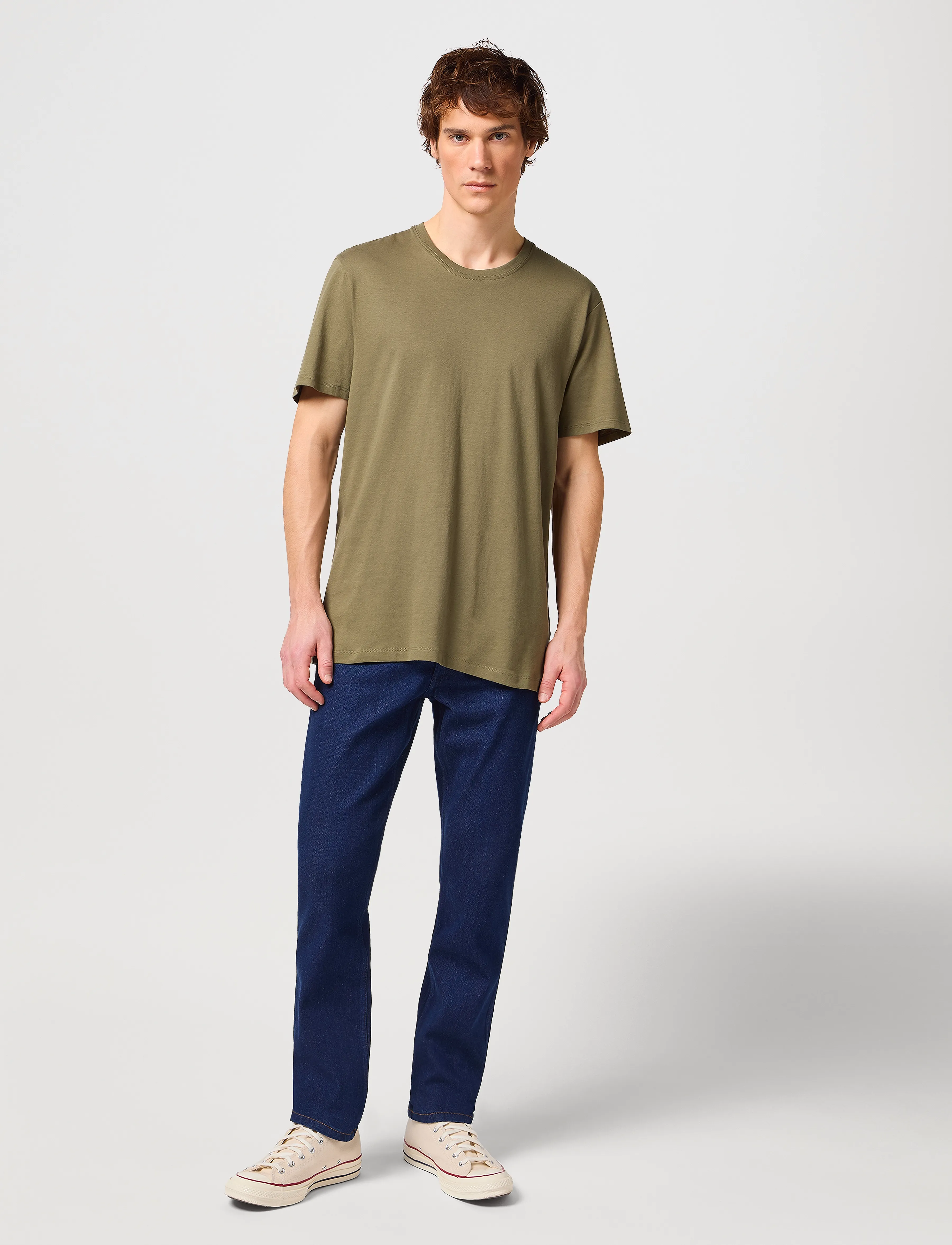 Wrangler - 2 PACK TEE - lägsta priserna - dusty olive - 2