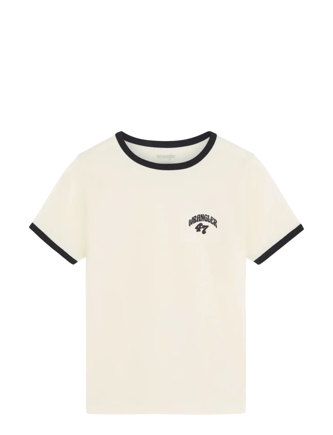 Wrangler RINGER TEE - Tøj - ANTIQUE WHITE / cream