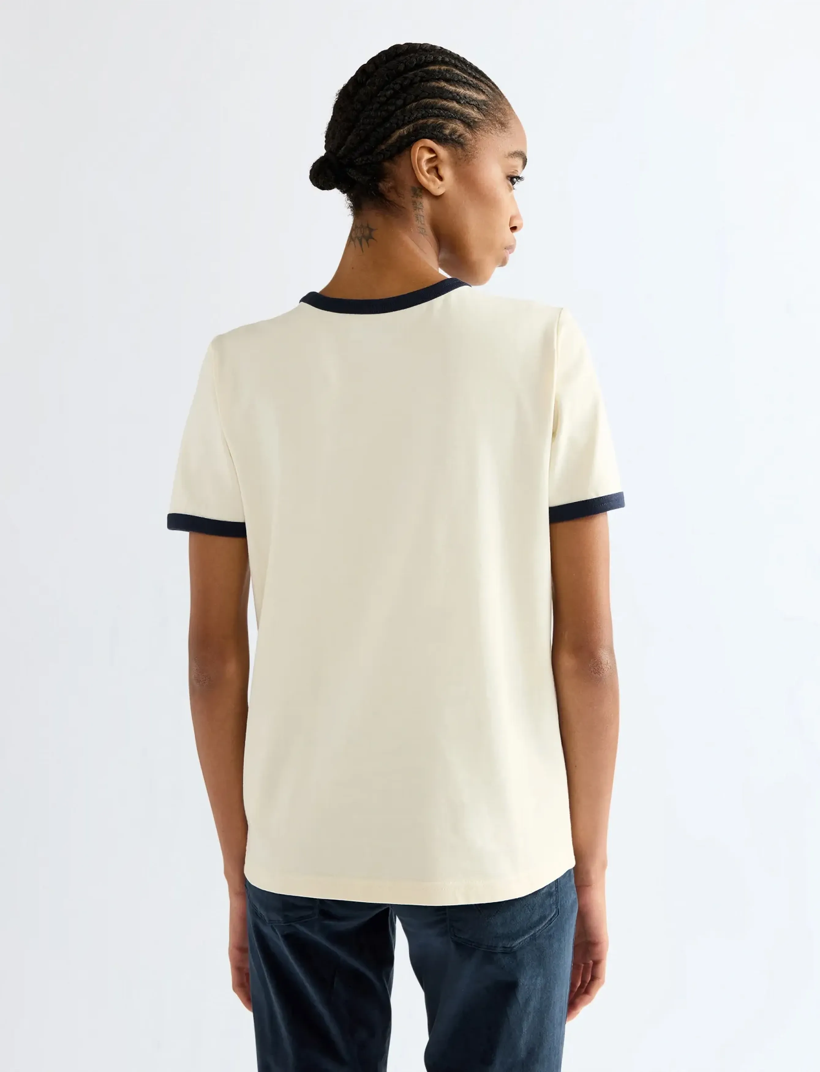 Wrangler - RINGER TEE - antique white - 4