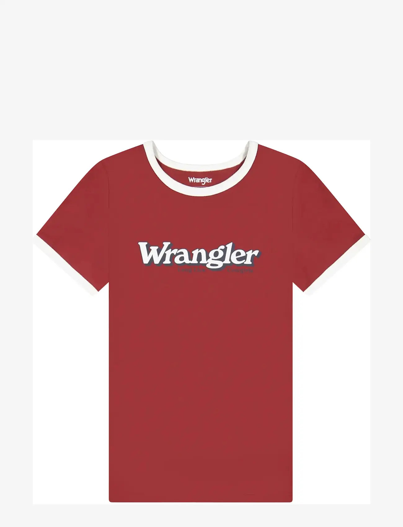 Wrangler - RINGER TEE - herbstliche kleidung - ruby wine - 1