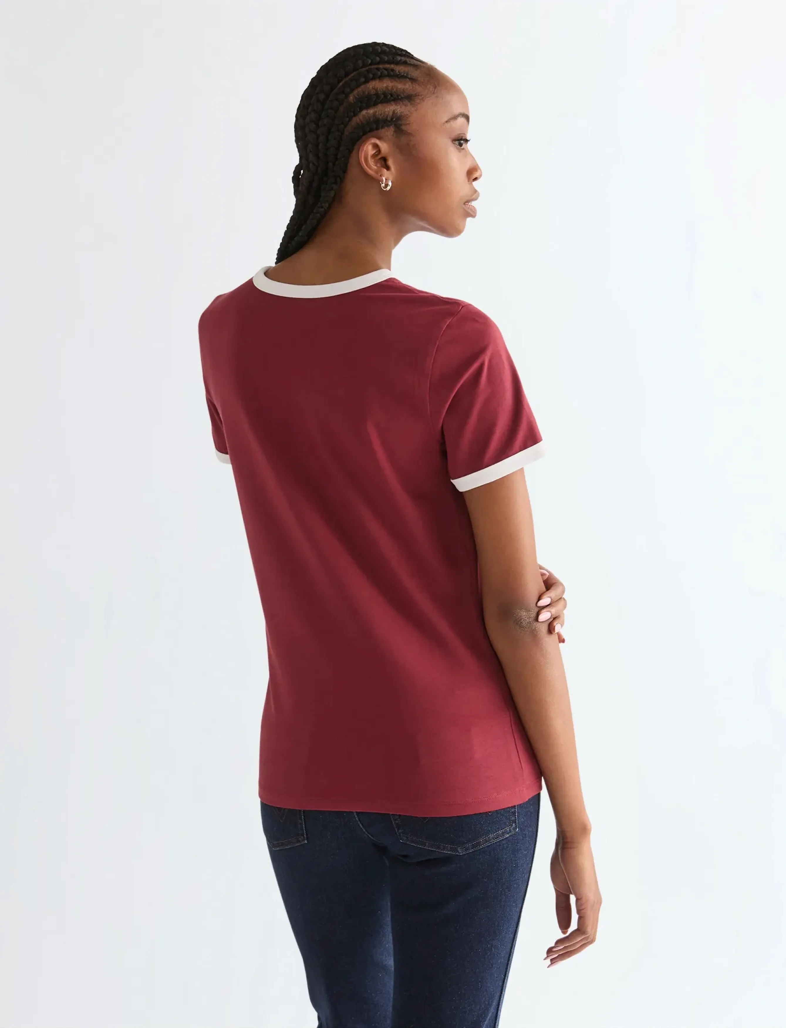 Wrangler - RINGER TEE - die niedrigsten preise - ruby wine - 3